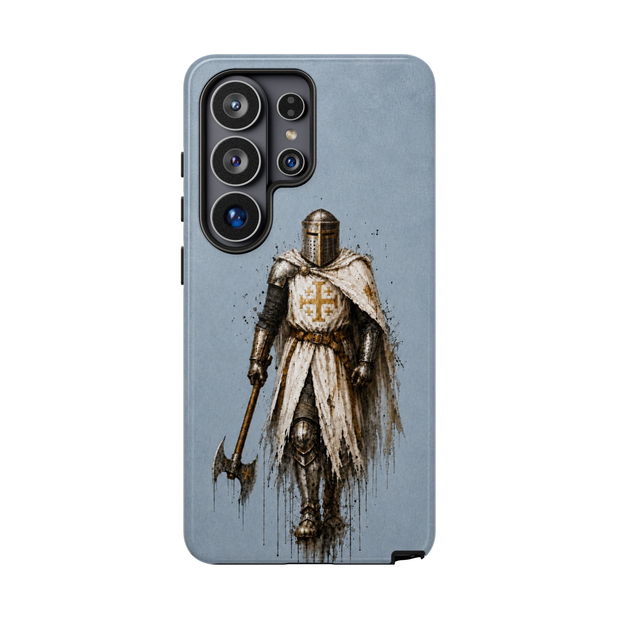 Knight Of The Kingdom Of Jerusalem Phone Case | Faded Steel Blue