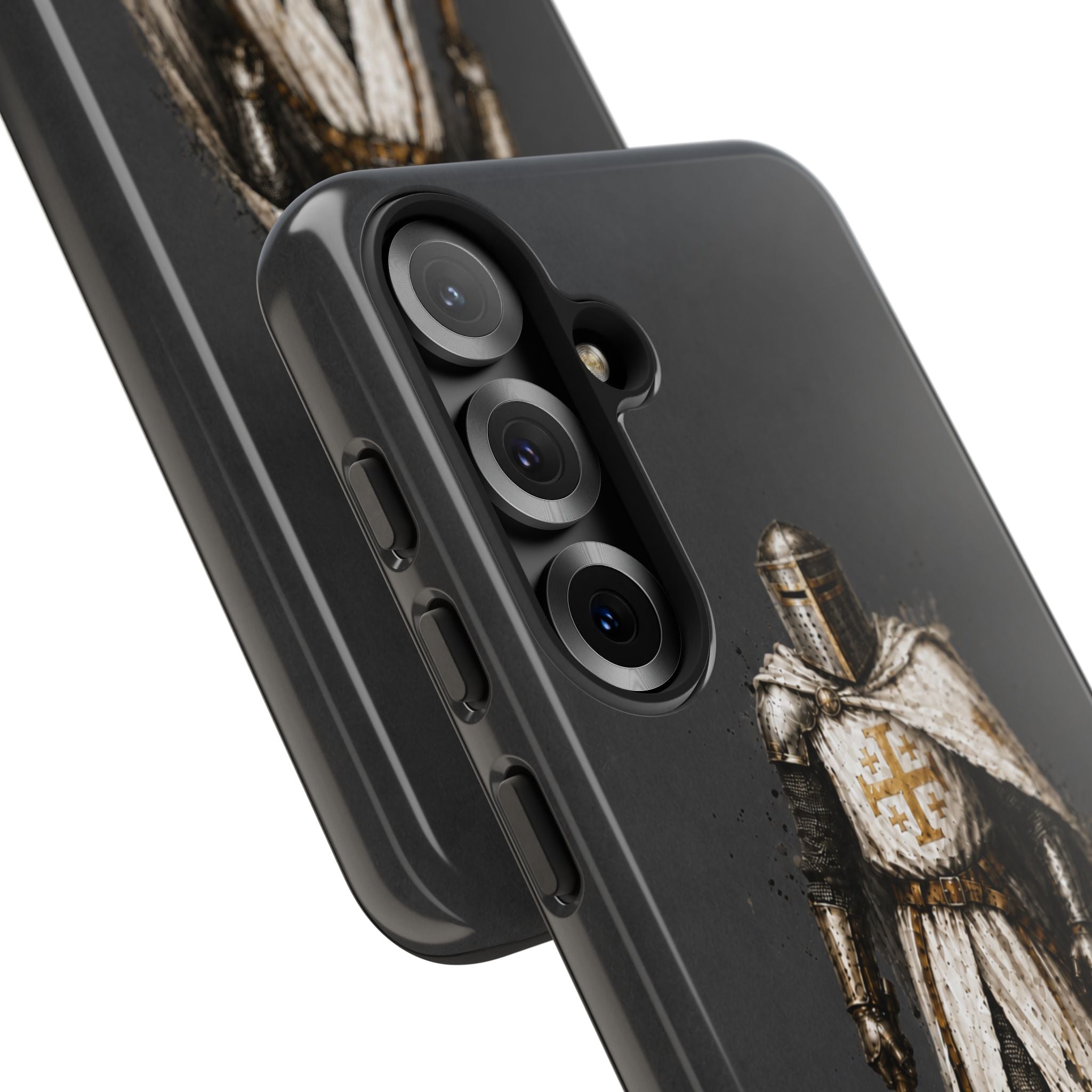 Knight Of The Kingdom Of Jerusalem Phone Case | Charcoal Grey
