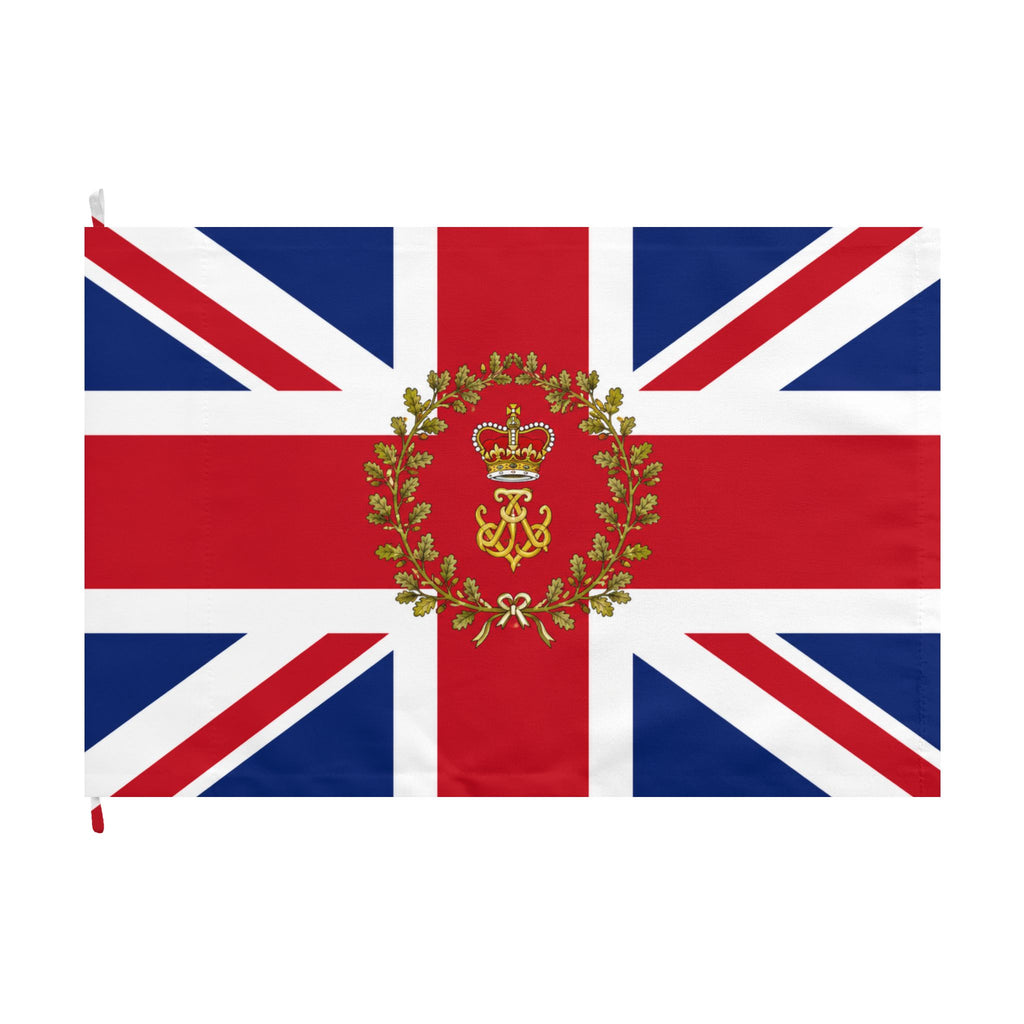 Union Jack Royal Crest Flag – Double-Sided British Heraldic Union Jack Decorative Flag