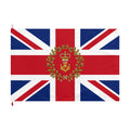 Union Jack Royal Crest Flag – Double-Sided British Heraldic Union Jack Decorative Flag