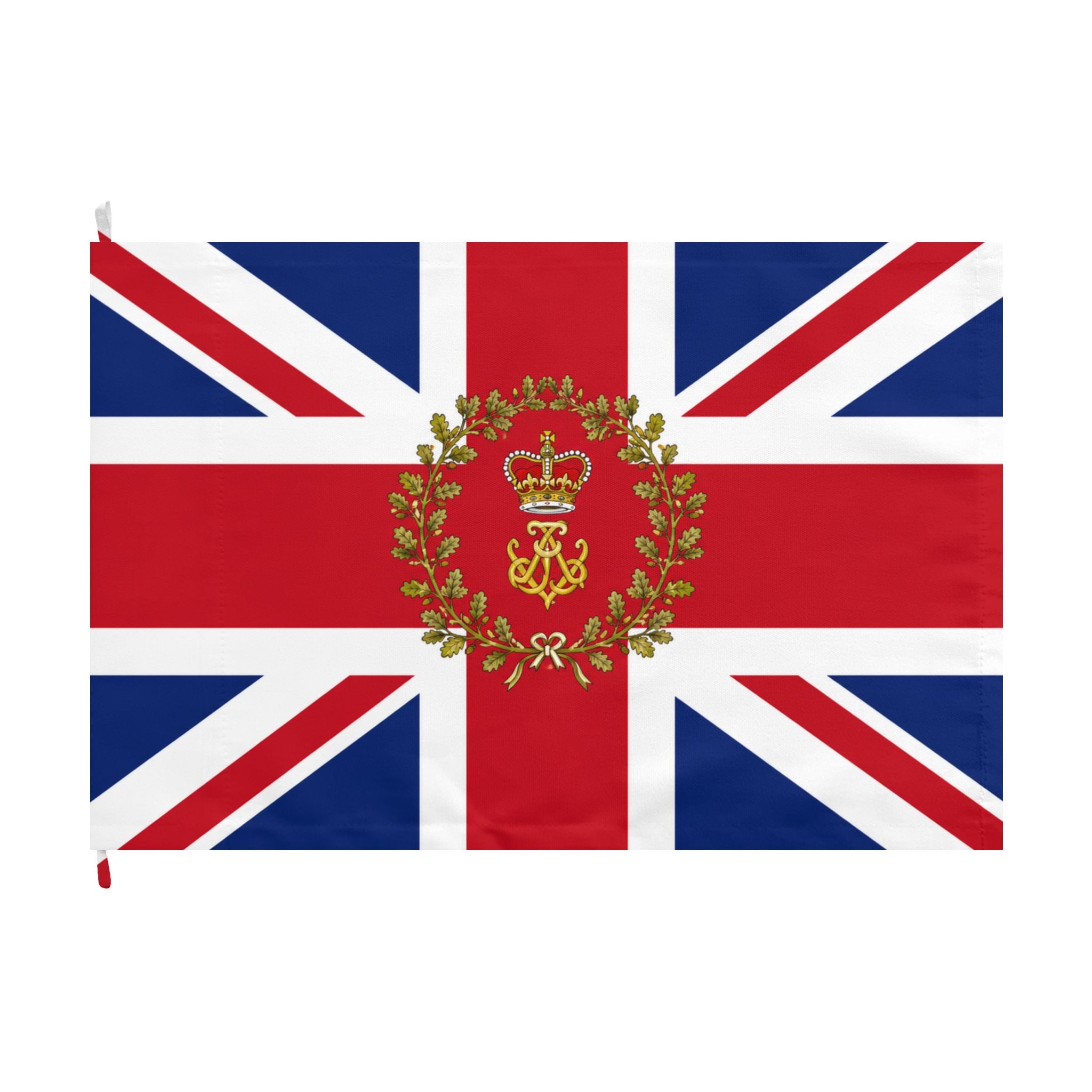 Union Jack Royal Crest Flag – Double-Sided British Heraldic Union Jack Decorative Flag