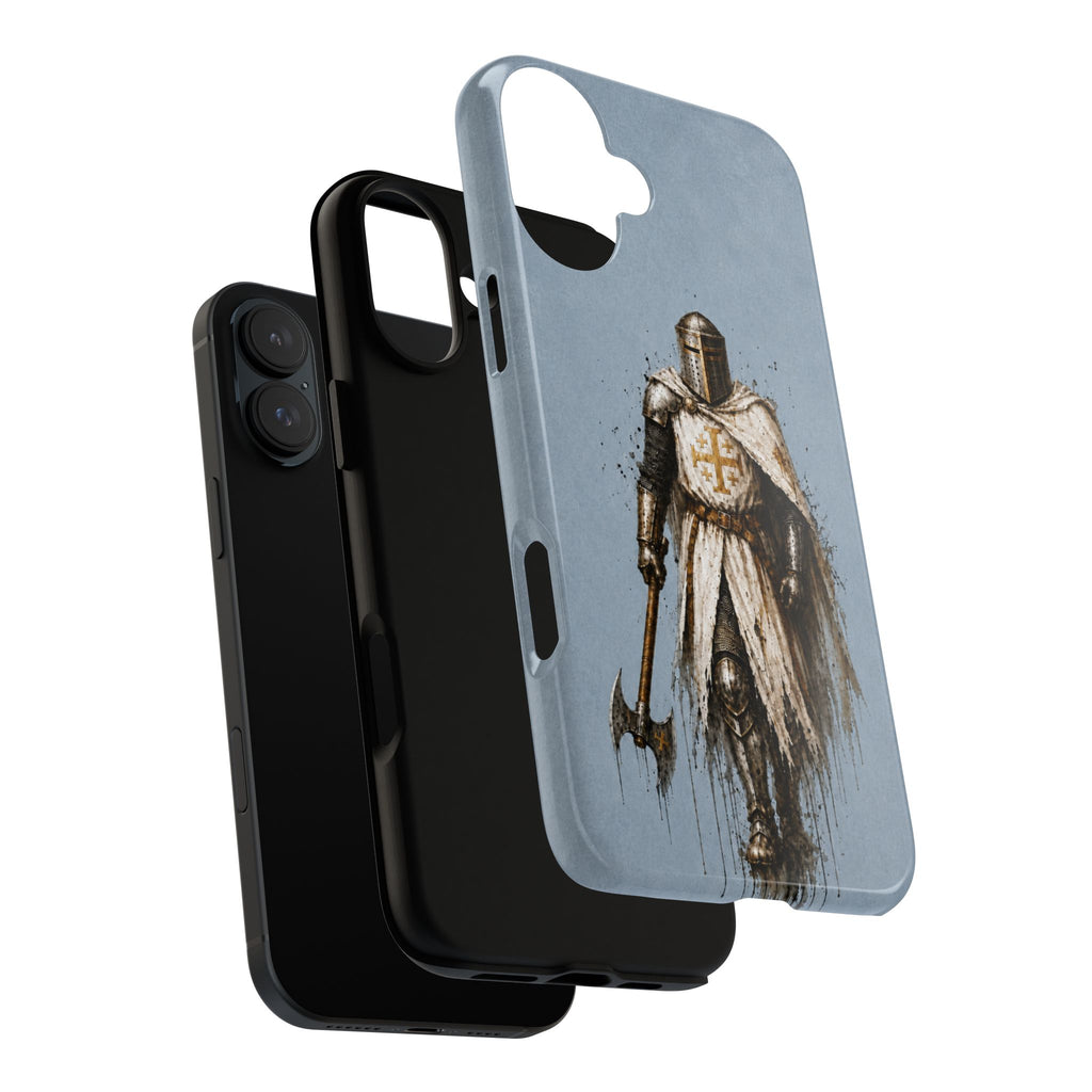 Knight Of The Kingdom Of Jerusalem Phone Case | Faded Steel Blue