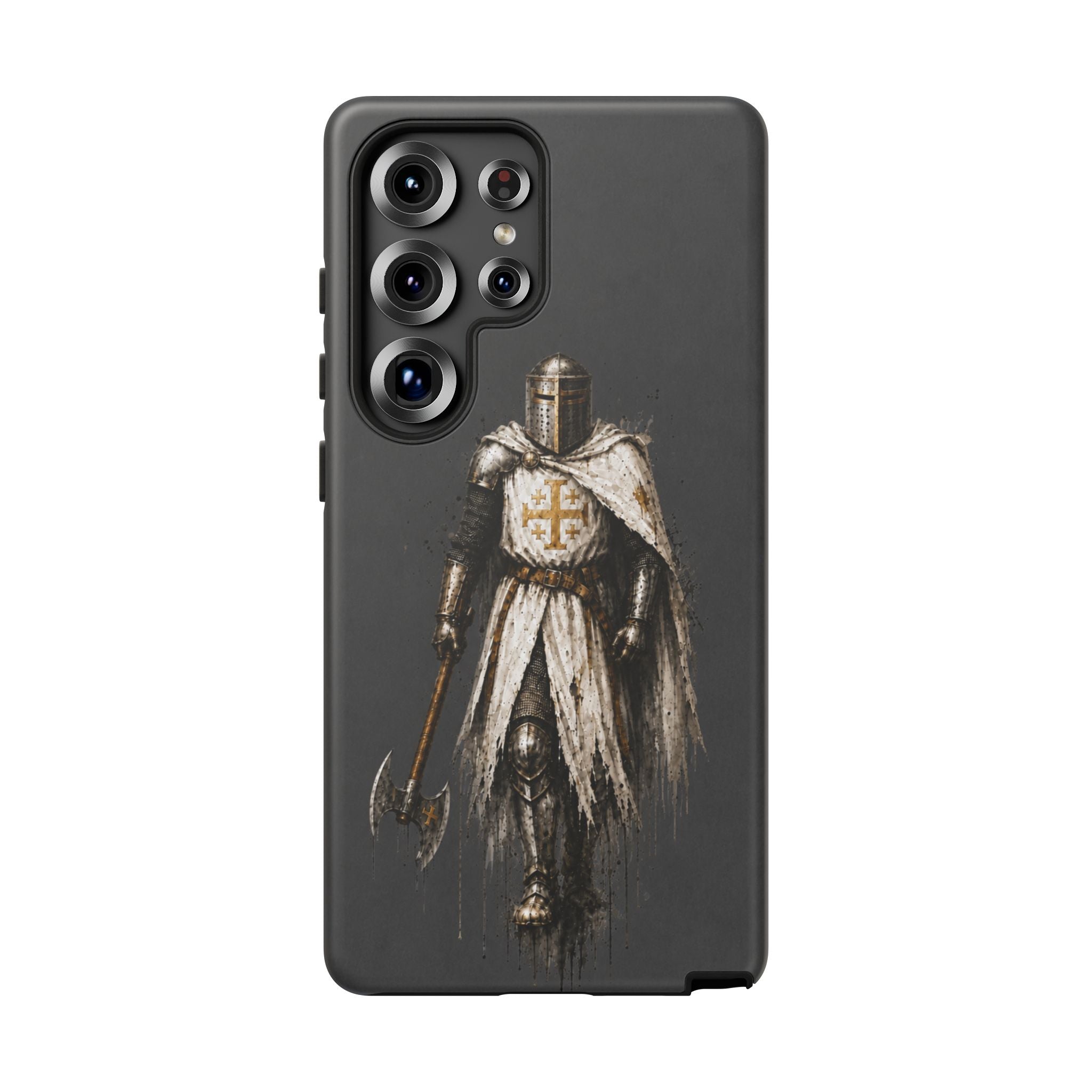 Knight Of The Kingdom Of Jerusalem Phone Case | Charcoal Grey