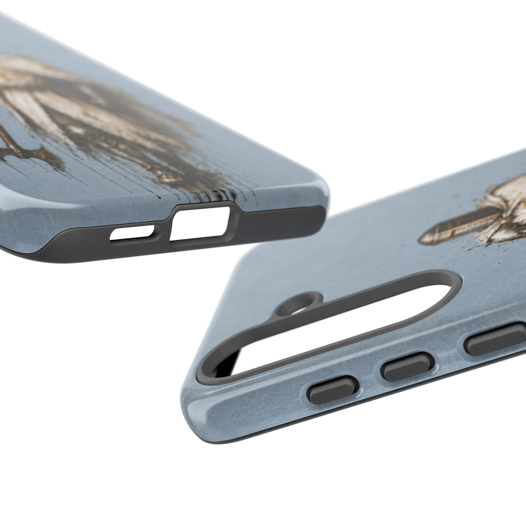 Knight Of The Kingdom Of Jerusalem Phone Case | Faded Steel Blue