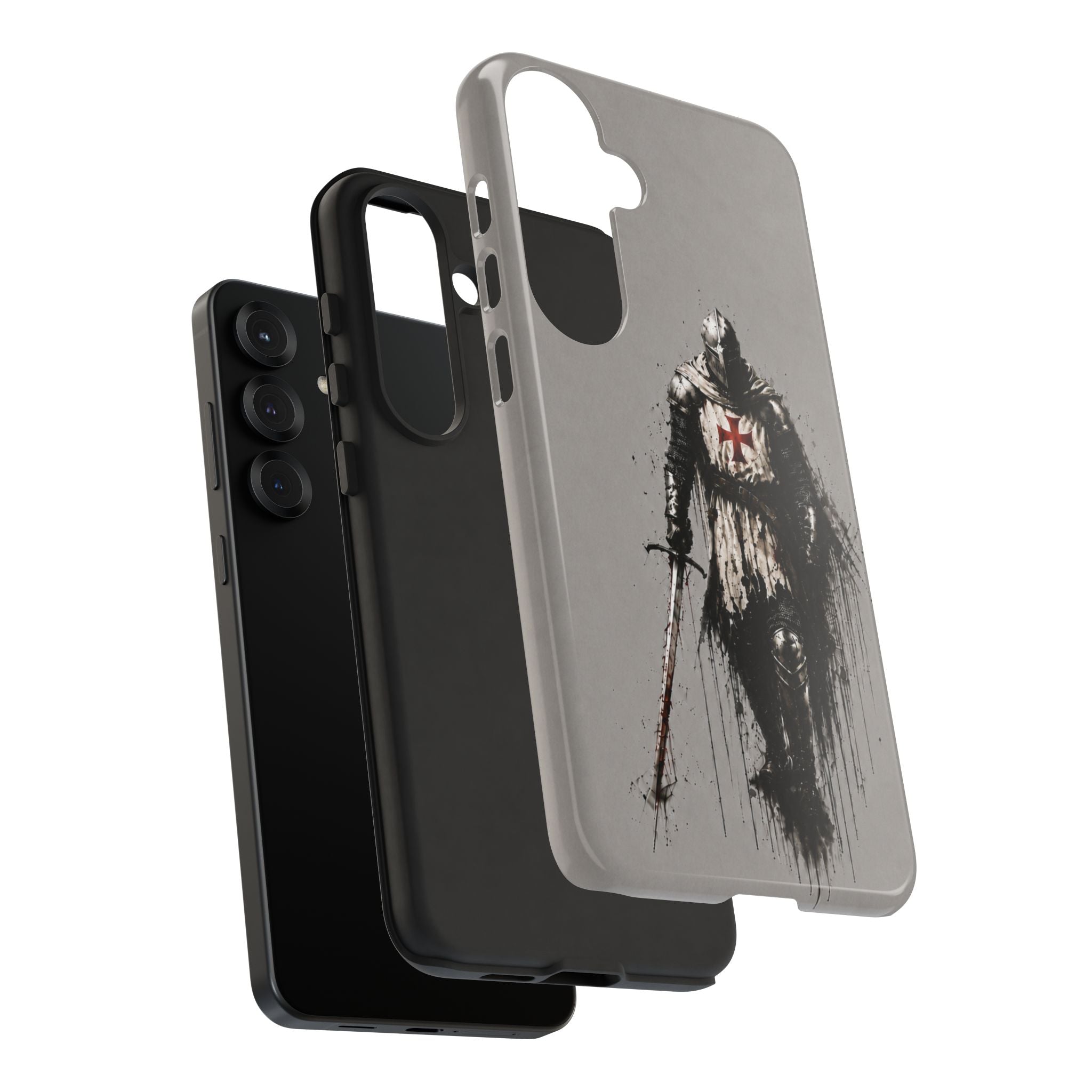 Knight Of The Templar Order Phone Case | Stone Grey