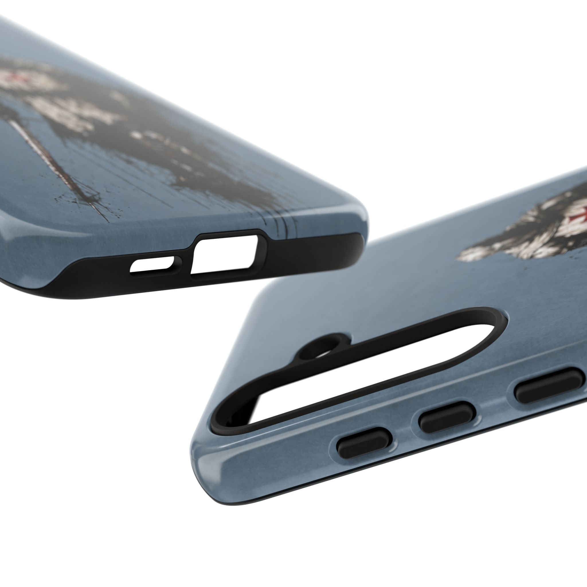 Knight Of The Templar Order Phone Case | Faded Steel Blue