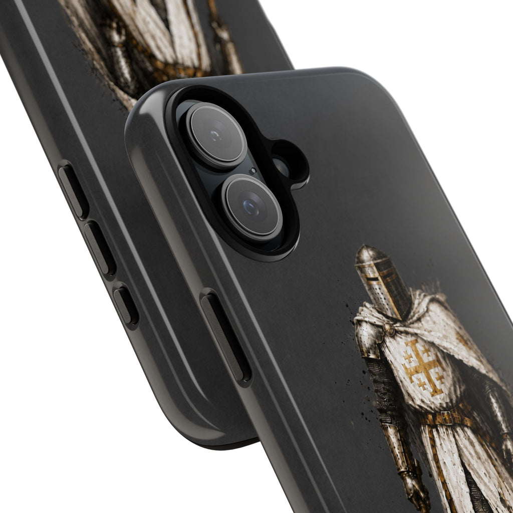 Knight Of The Kingdom Of Jerusalem Phone Case | Charcoal Grey