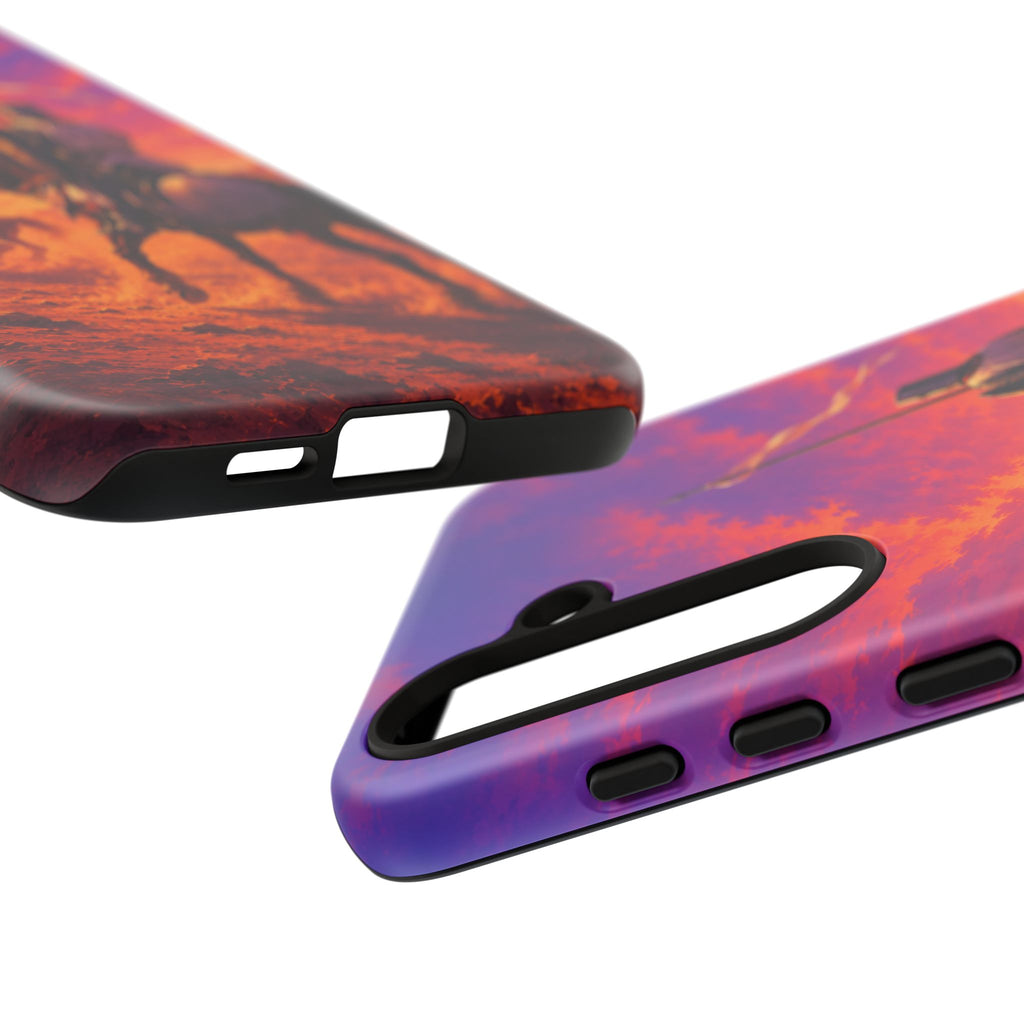 Medieval Knights Sunset Phone Case | Armor Cavalry Phone Case