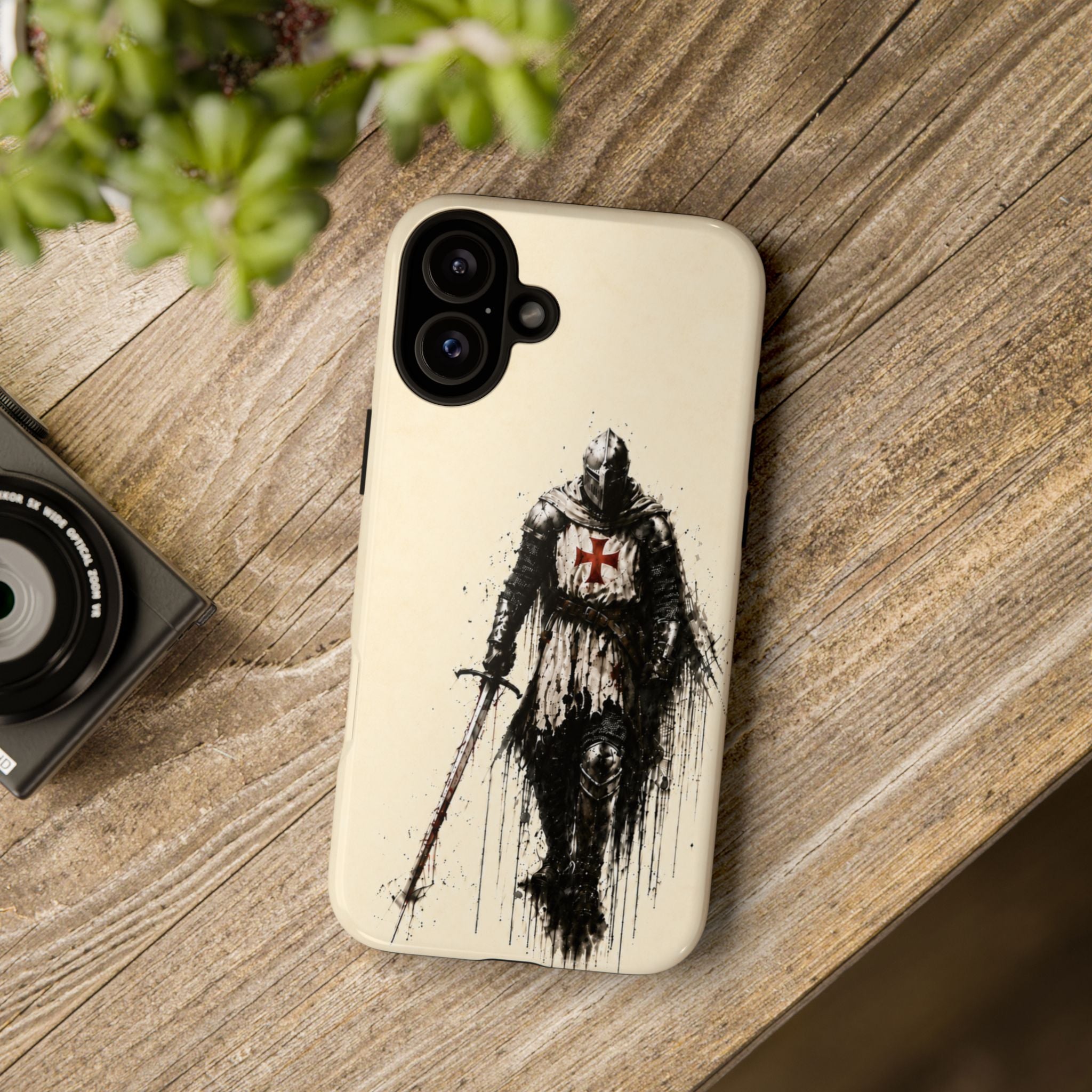 Knight Of The Templar Order Phone Case | Parchment Ivory