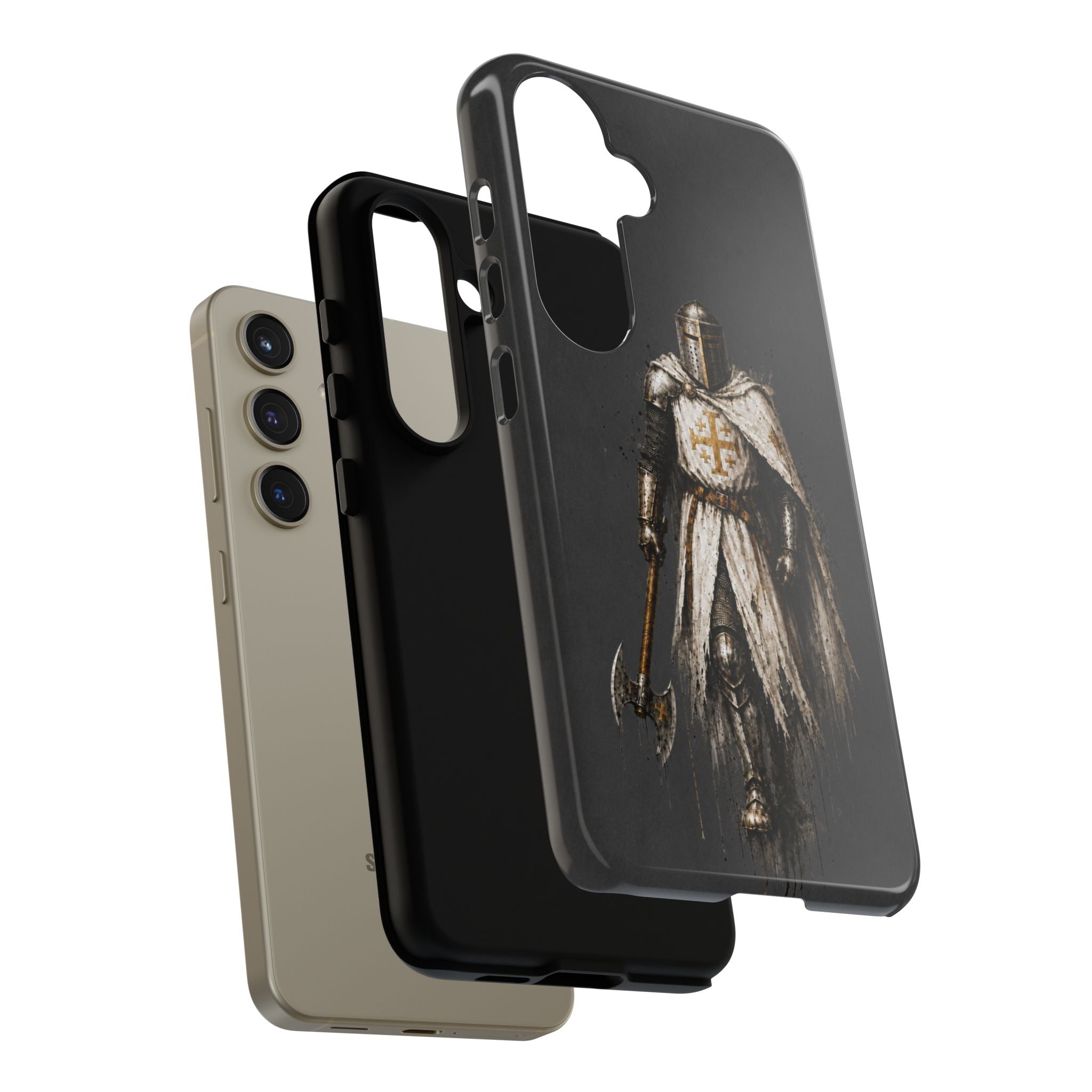 Knight Of The Kingdom Of Jerusalem Phone Case | Charcoal Grey
