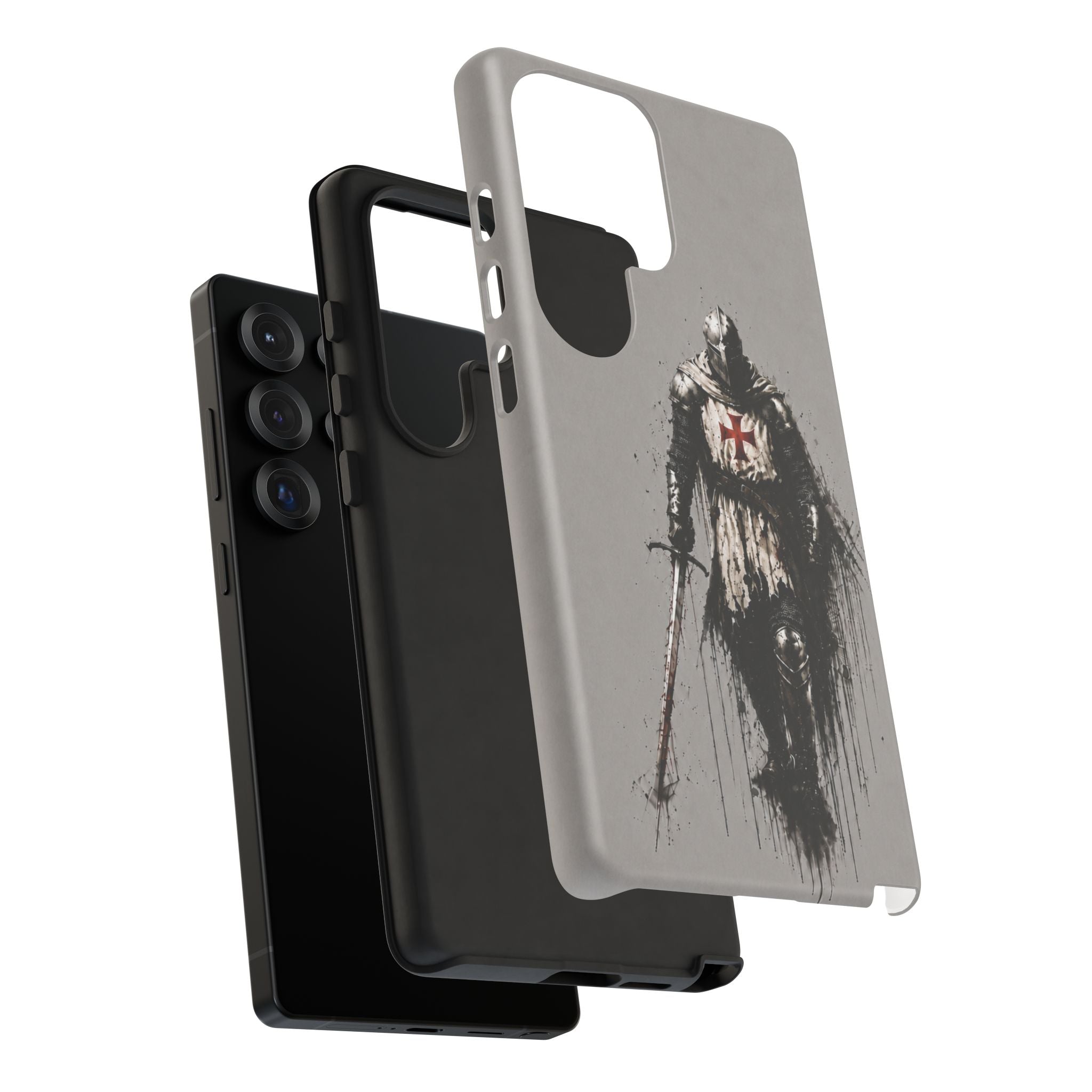 Knight Of The Templar Order Phone Case | Stone Grey