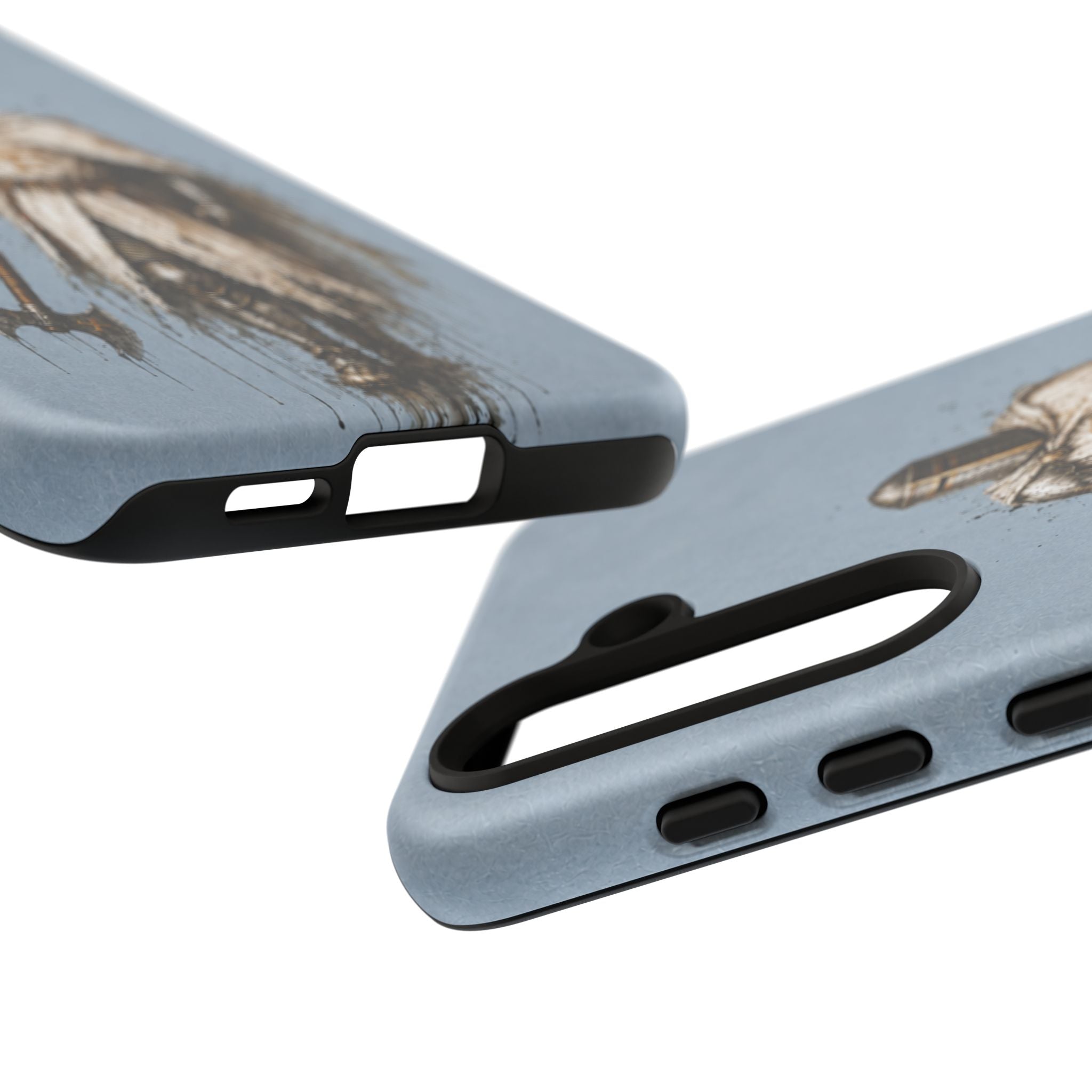Knight Of The Kingdom Of Jerusalem Phone Case | Faded Steel Blue