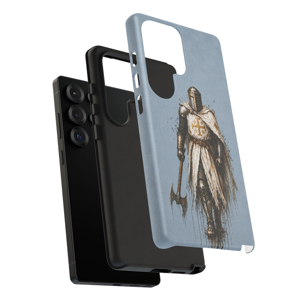 Knight Of The Kingdom Of Jerusalem Phone Case | Faded Steel Blue