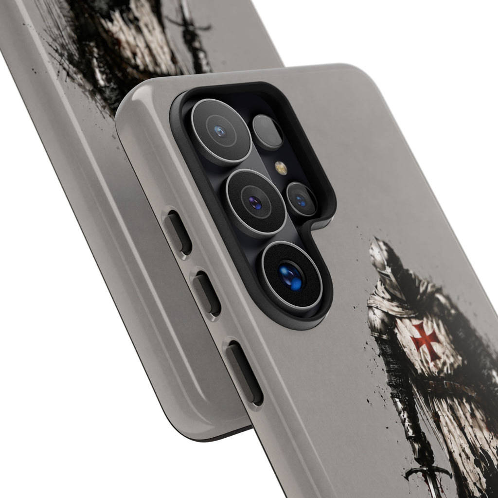 Knight Of The Templar Order Phone Case | Stone Grey
