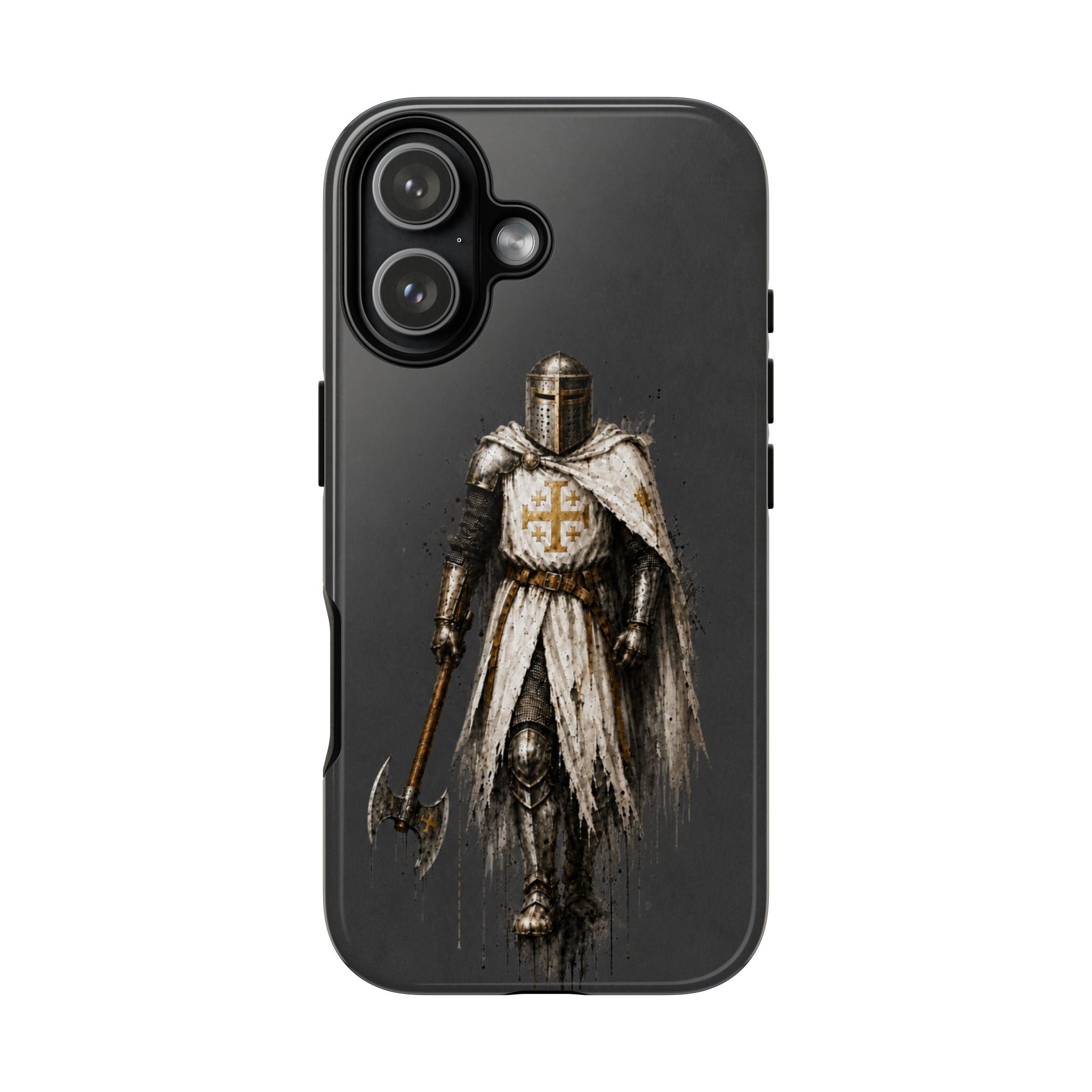 Knight Of The Kingdom Of Jerusalem Phone Case | Charcoal Grey
