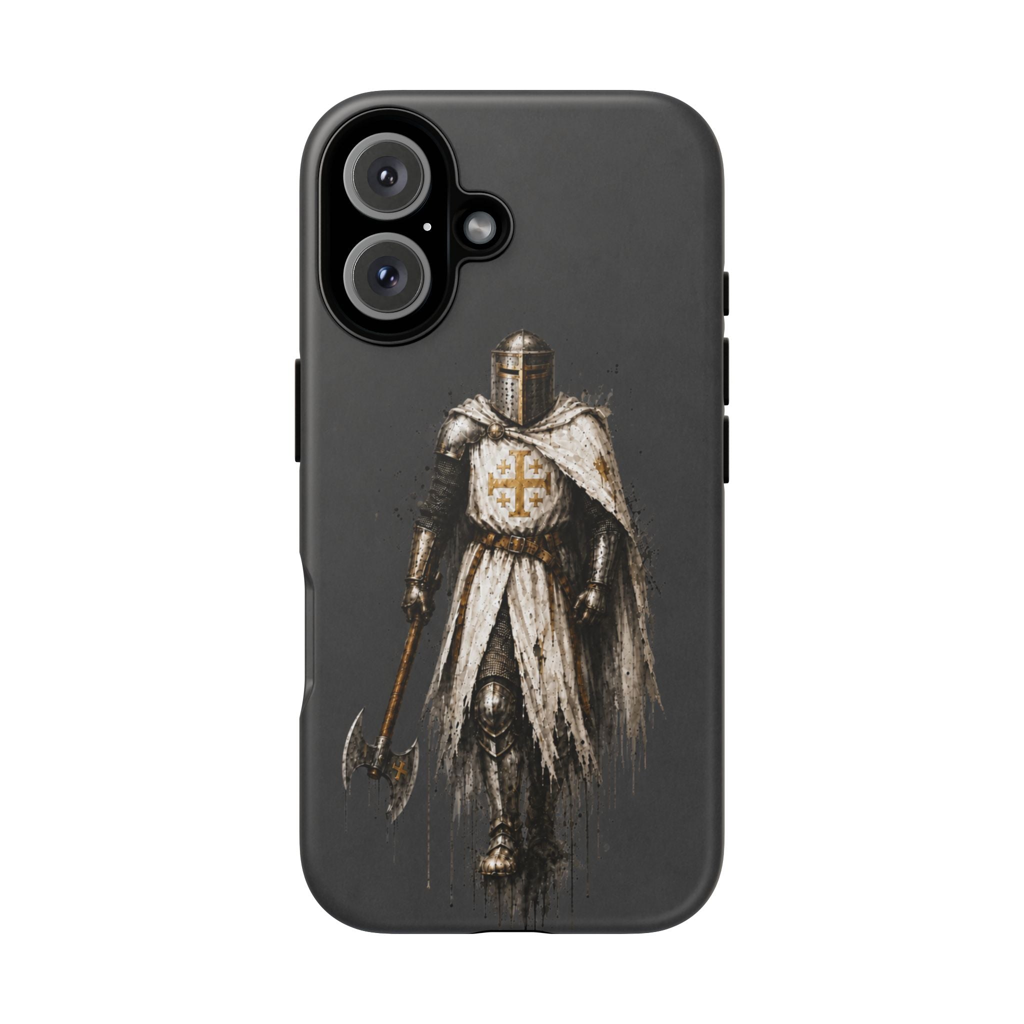 Knight Of The Kingdom Of Jerusalem Phone Case | Charcoal Grey