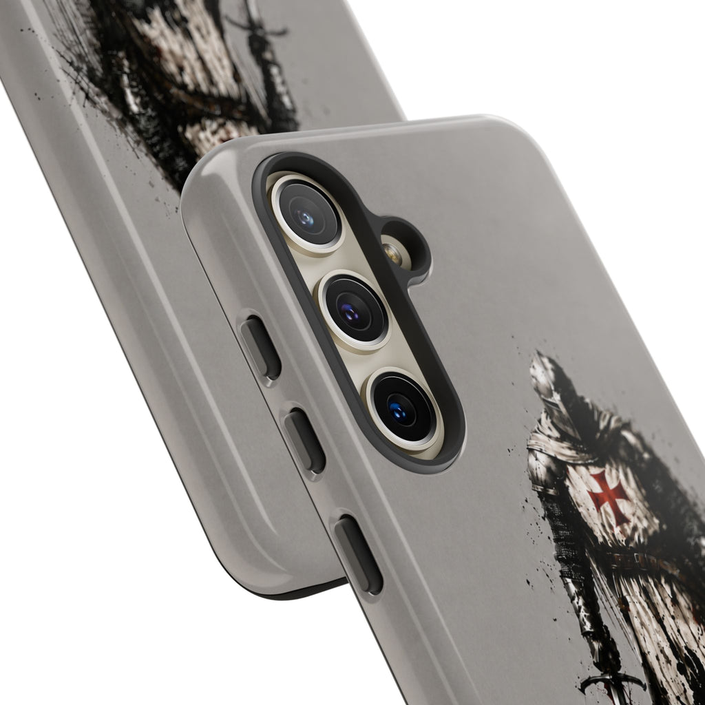 Knight Of The Templar Order Phone Case | Stone Grey