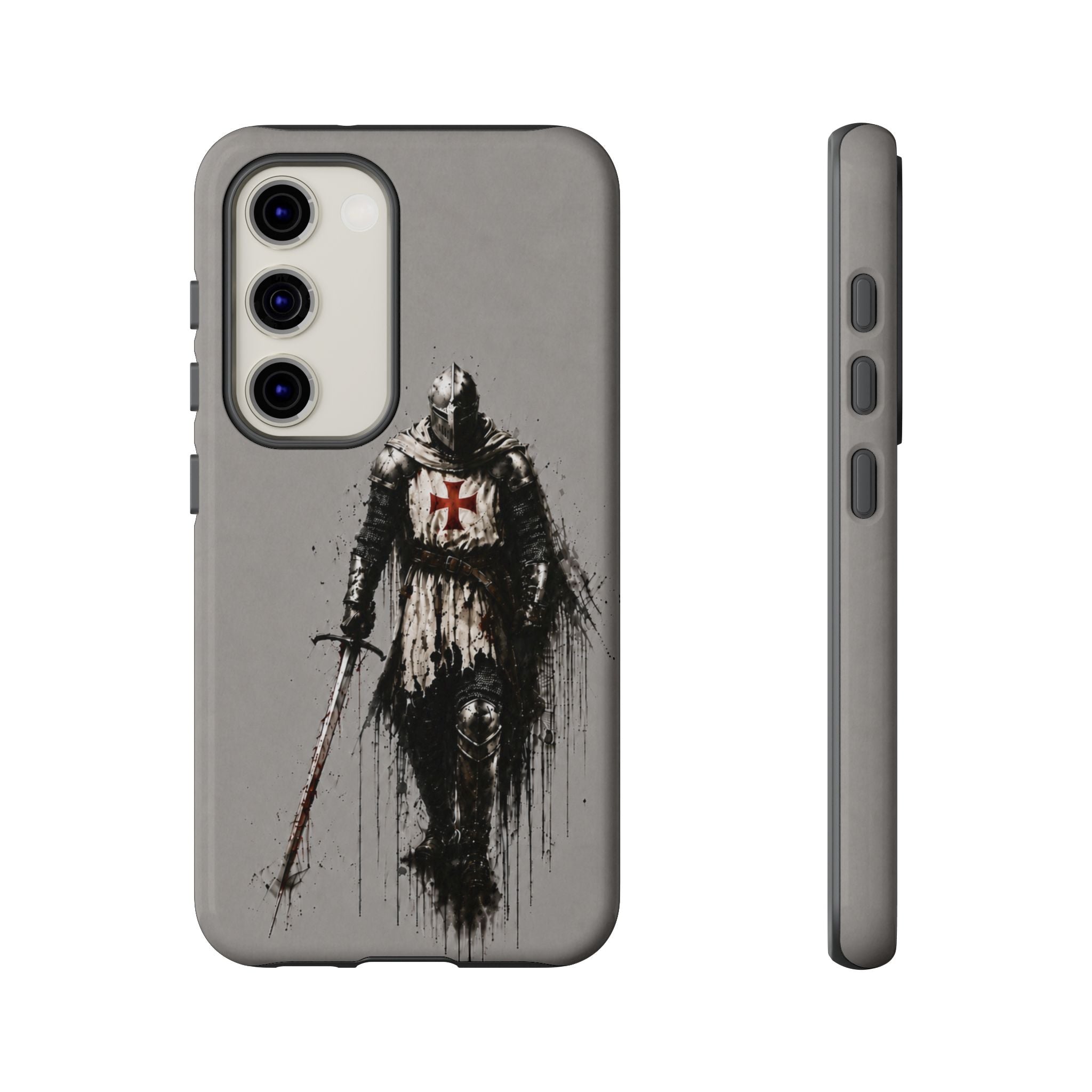 Knight Of The Templar Order Phone Case | Stone Grey