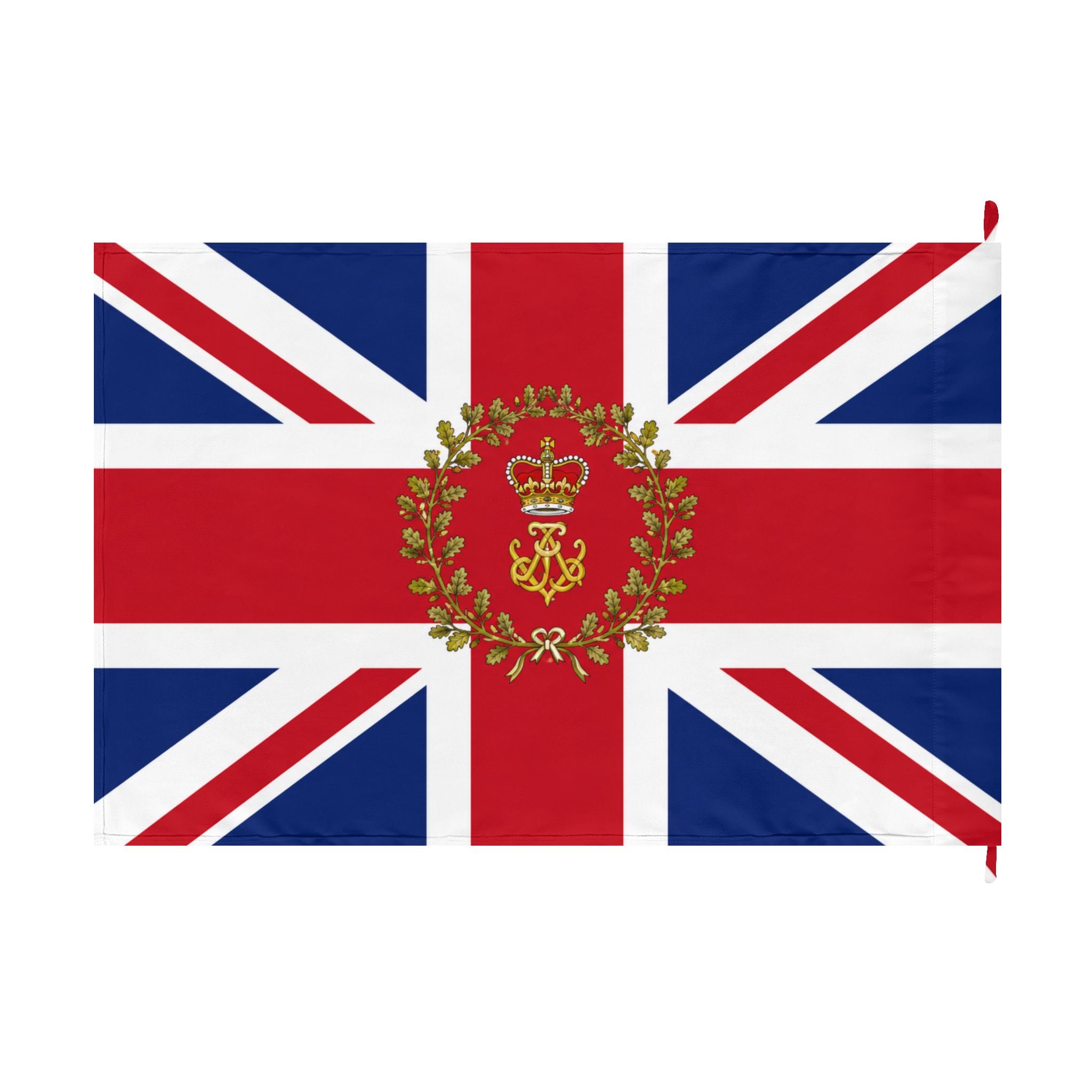 Union Jack Royal Crest Flag – Double-Sided British Heraldic Union Jack Decorative Flag