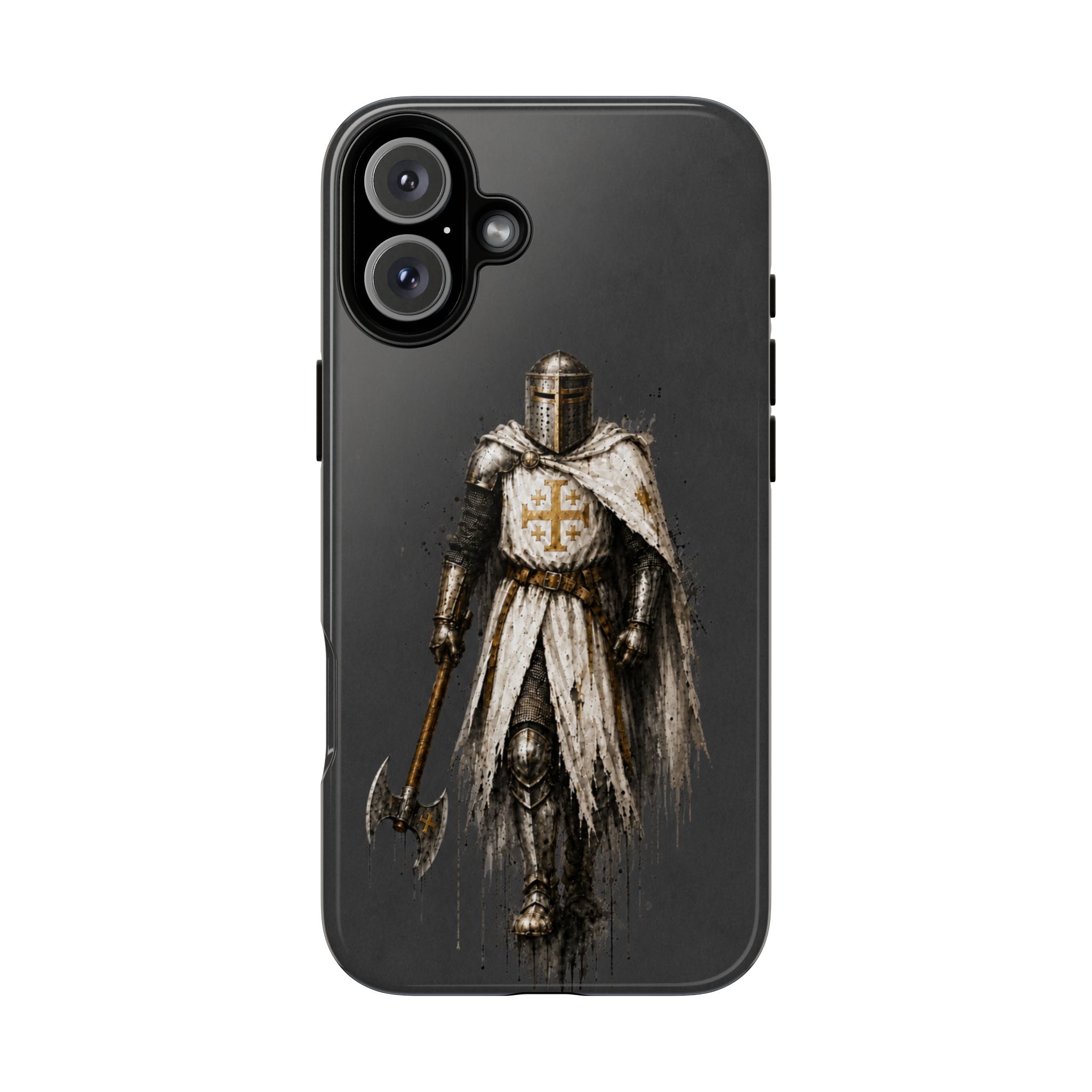 Knight Of The Kingdom Of Jerusalem Phone Case | Charcoal Grey