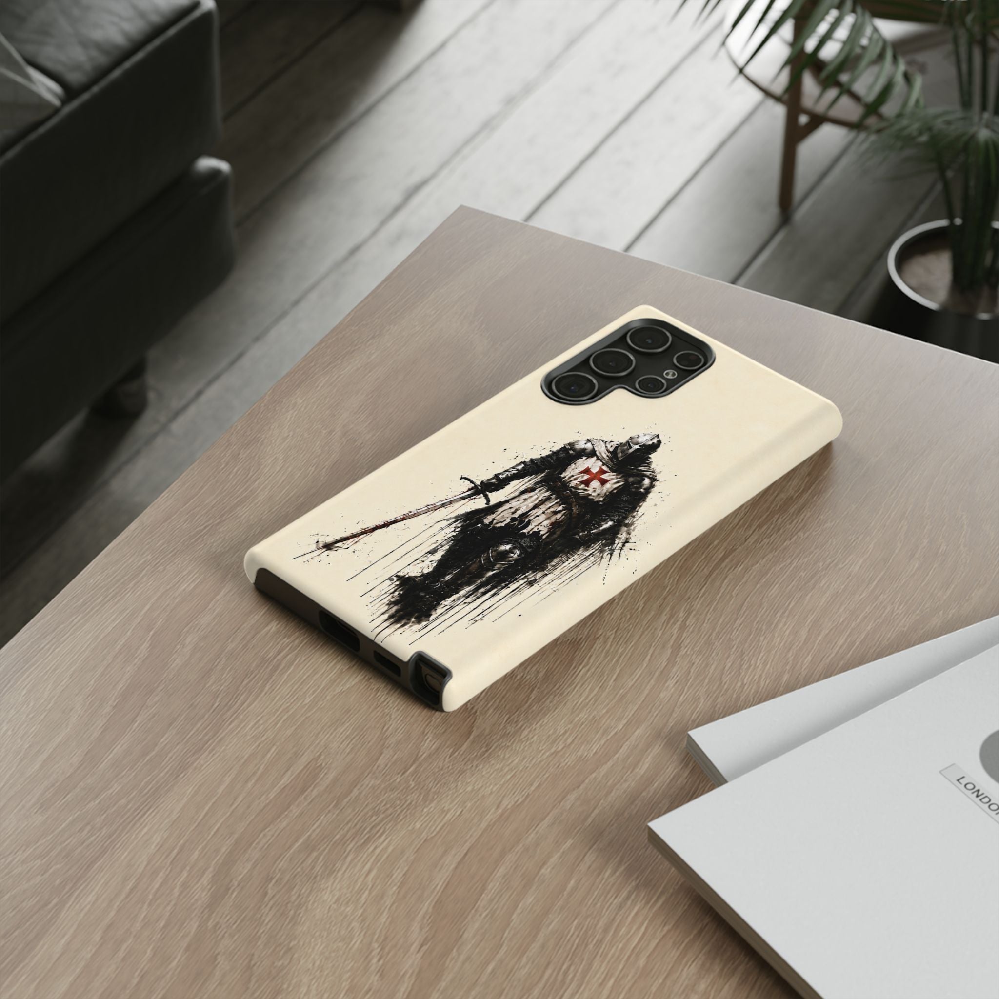 Knight Of The Templar Order Phone Case | Parchment Ivory