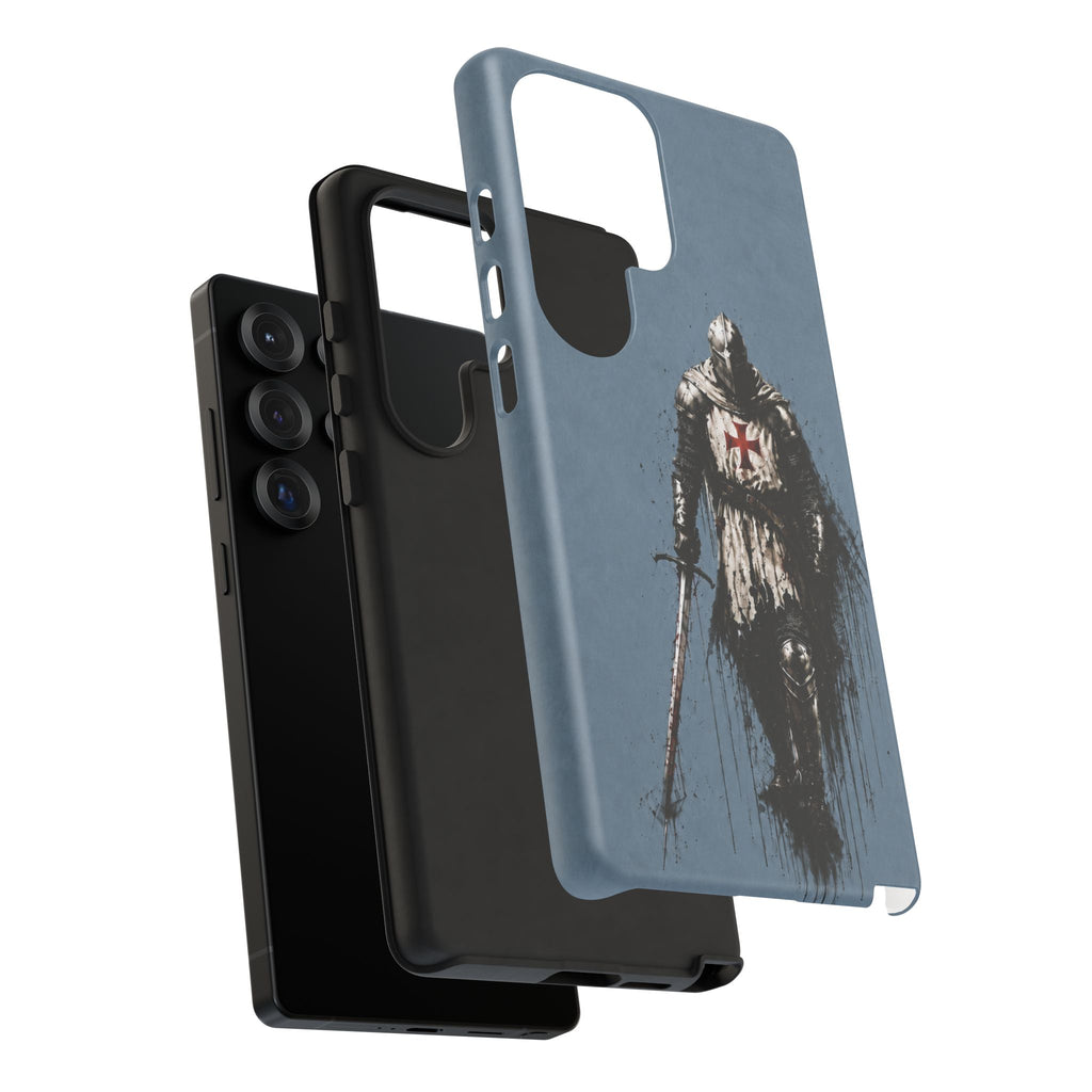 Knight Of The Templar Order Phone Case | Faded Steel Blue