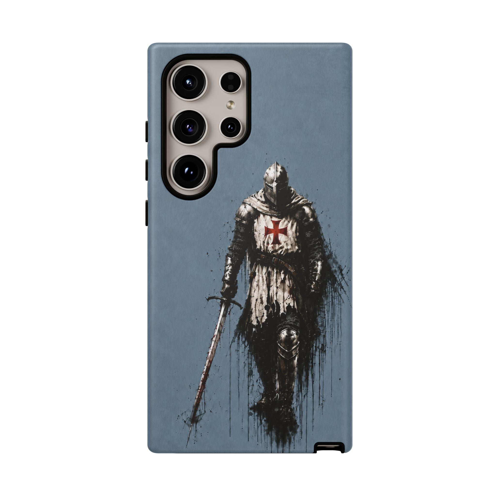 Knight Of The Templar Order Phone Case | Faded Steel Blue