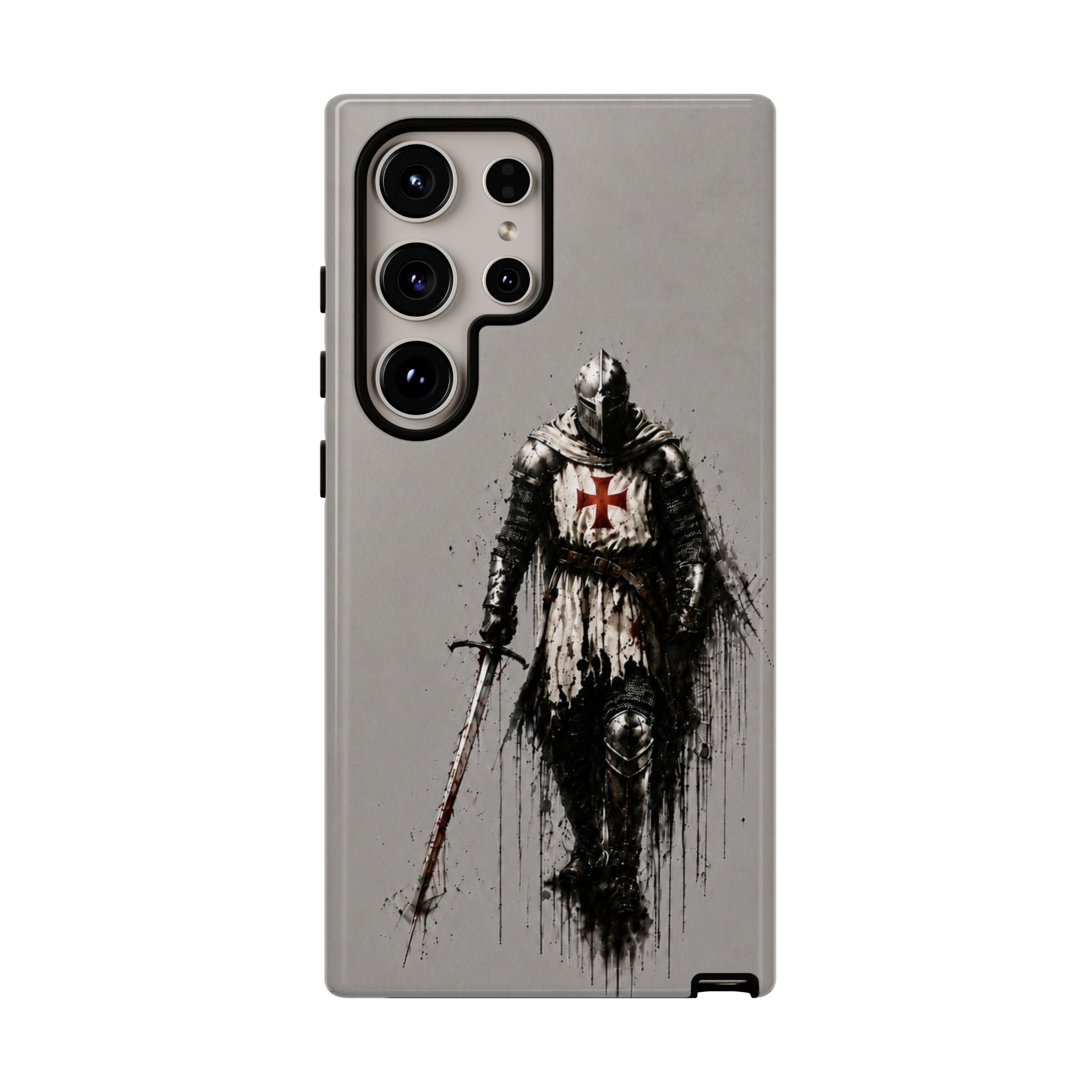 Knight Of The Templar Order Phone Case | Stone Grey