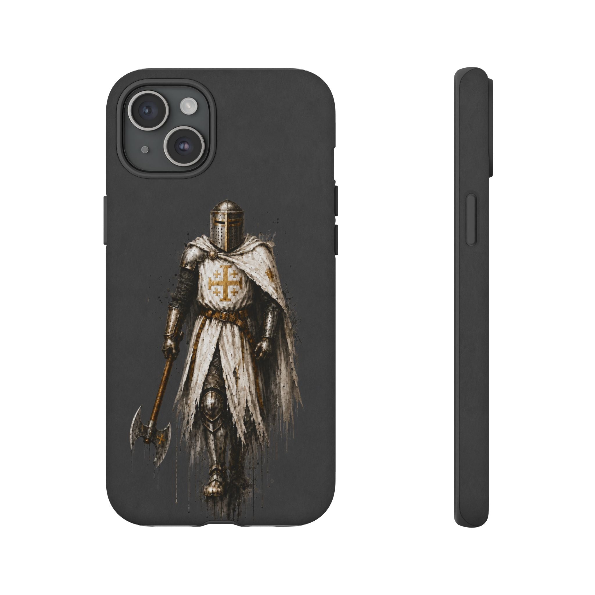 Knight Of The Kingdom Of Jerusalem Phone Case | Charcoal Grey