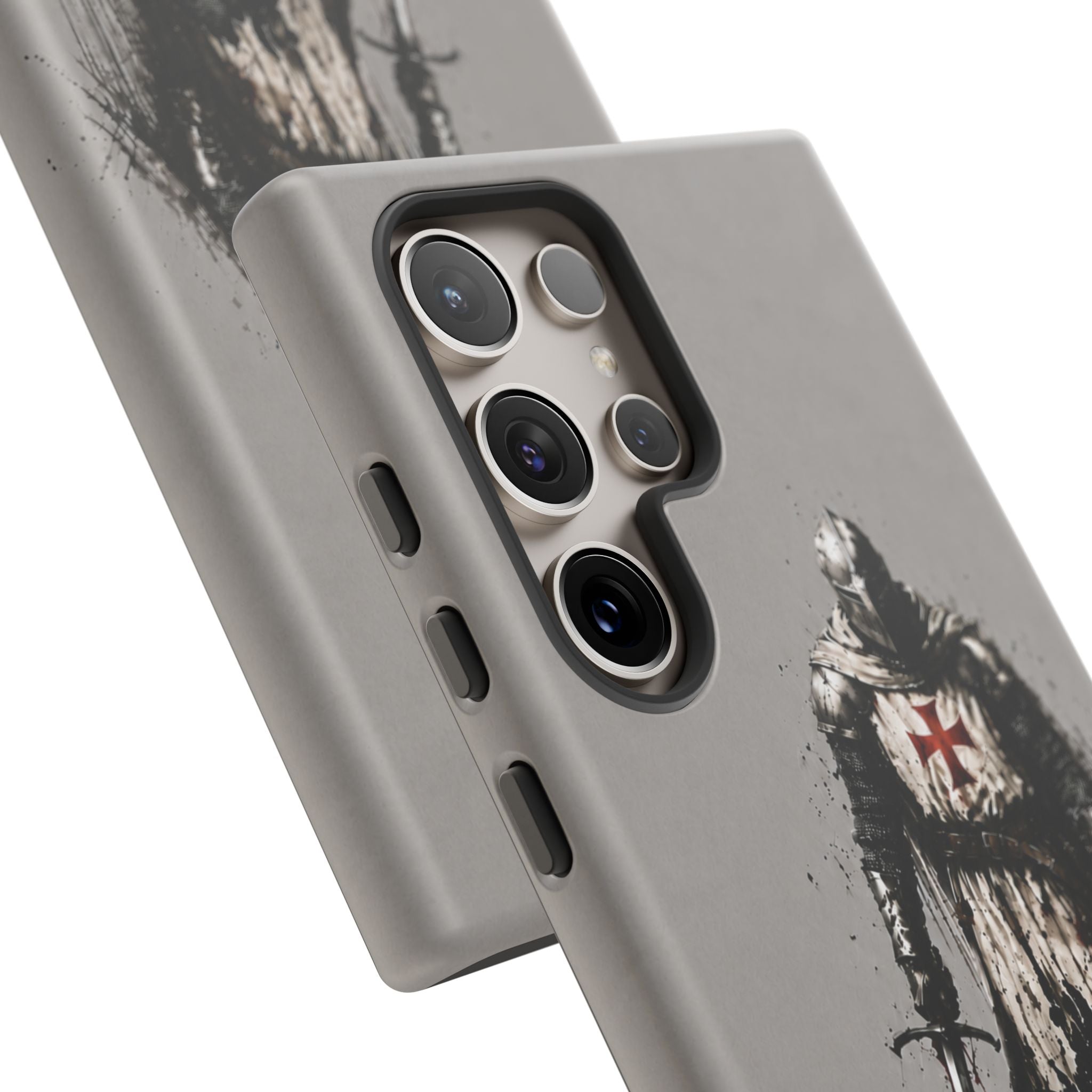 Knight Of The Templar Order Phone Case | Stone Grey