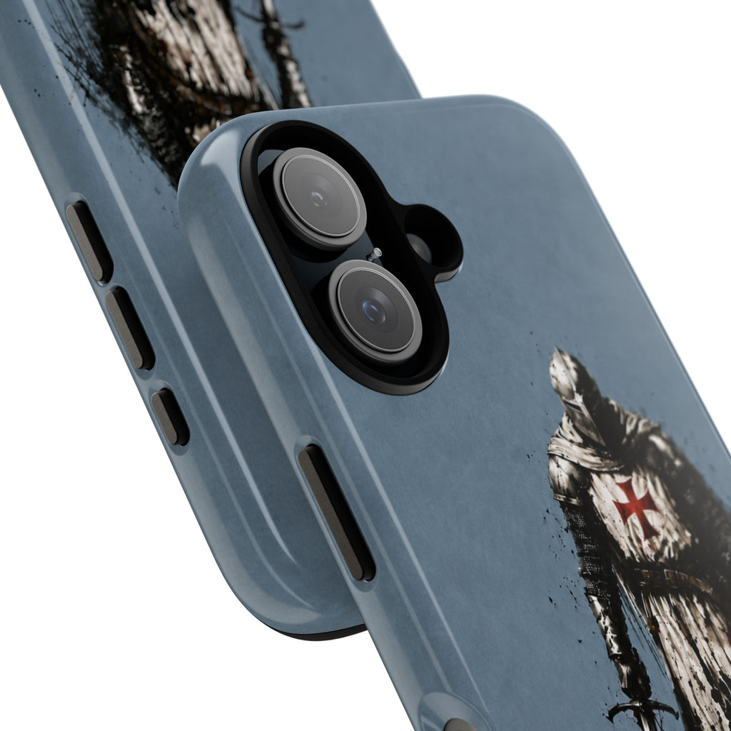Knight Of The Templar Order Phone Case | Faded Steel Blue