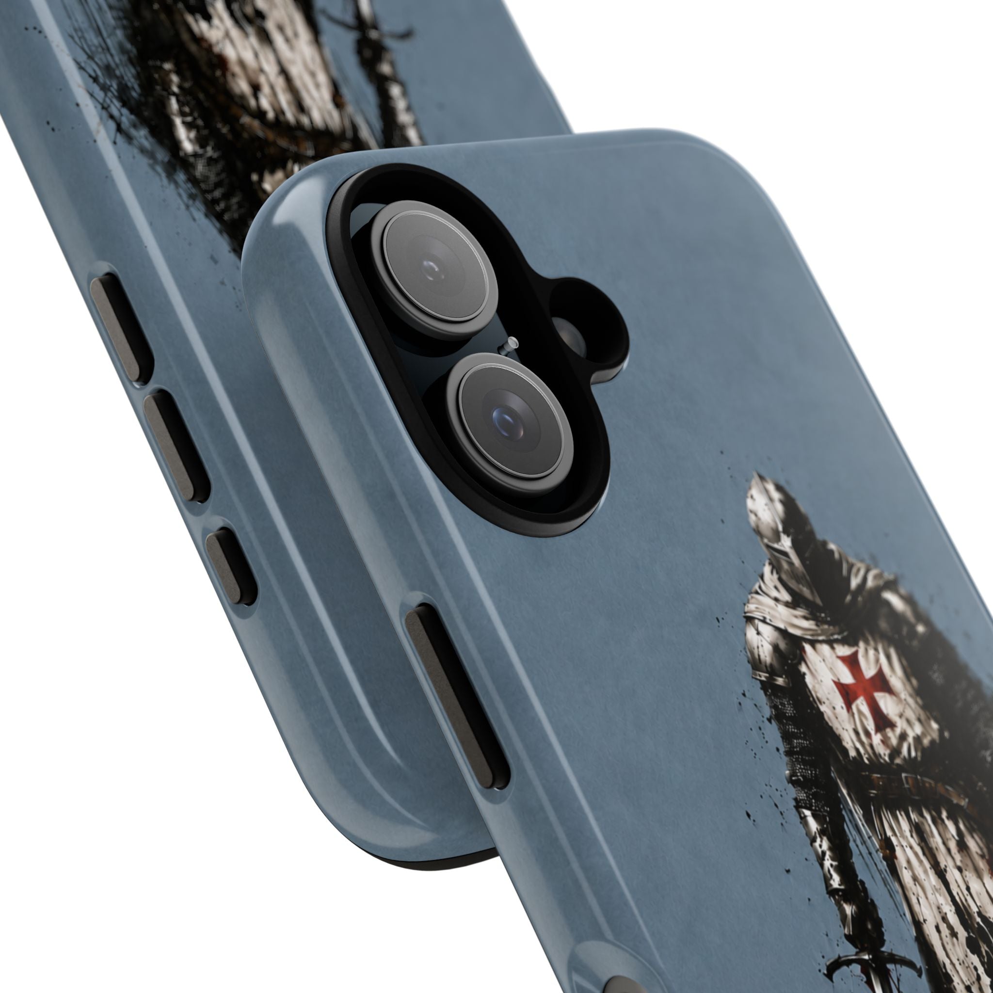 Knight Of The Templar Order Phone Case | Faded Steel Blue