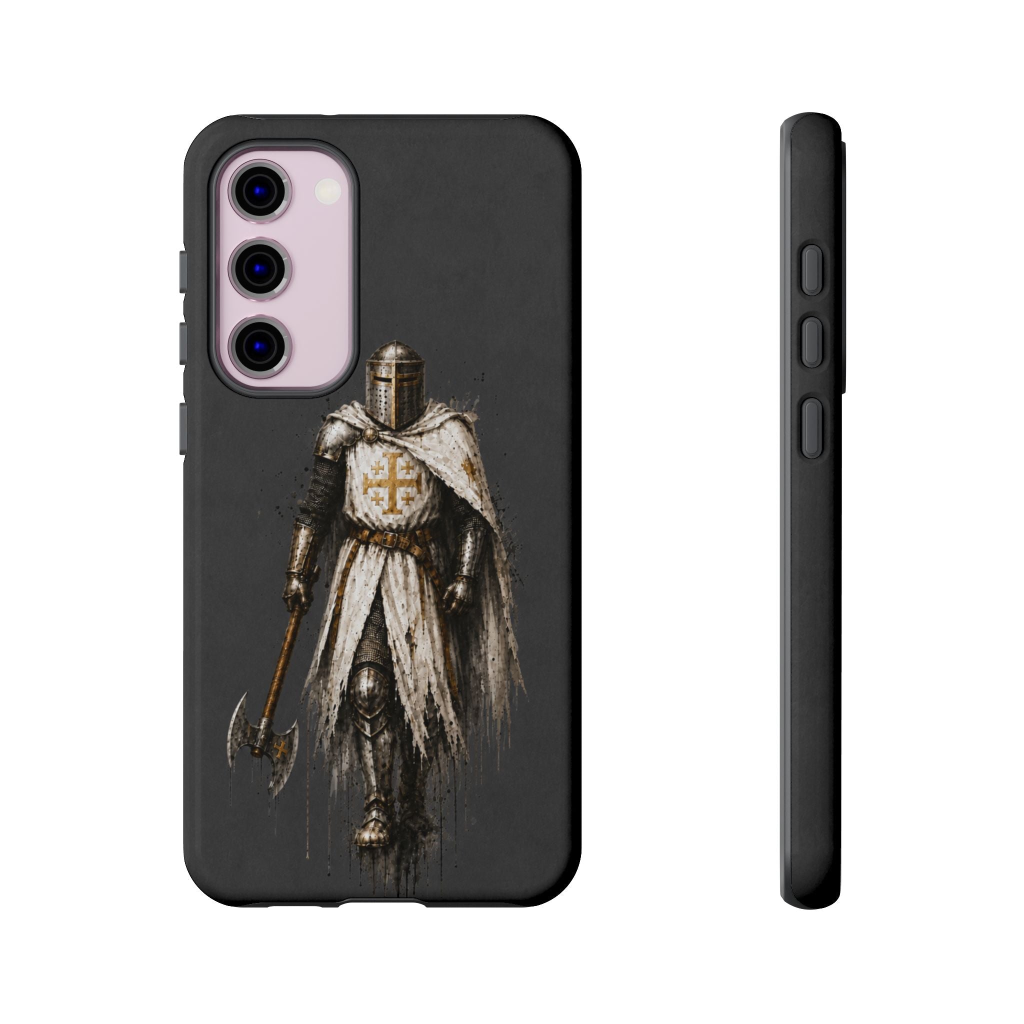 Knight Of The Kingdom Of Jerusalem Phone Case | Charcoal Grey