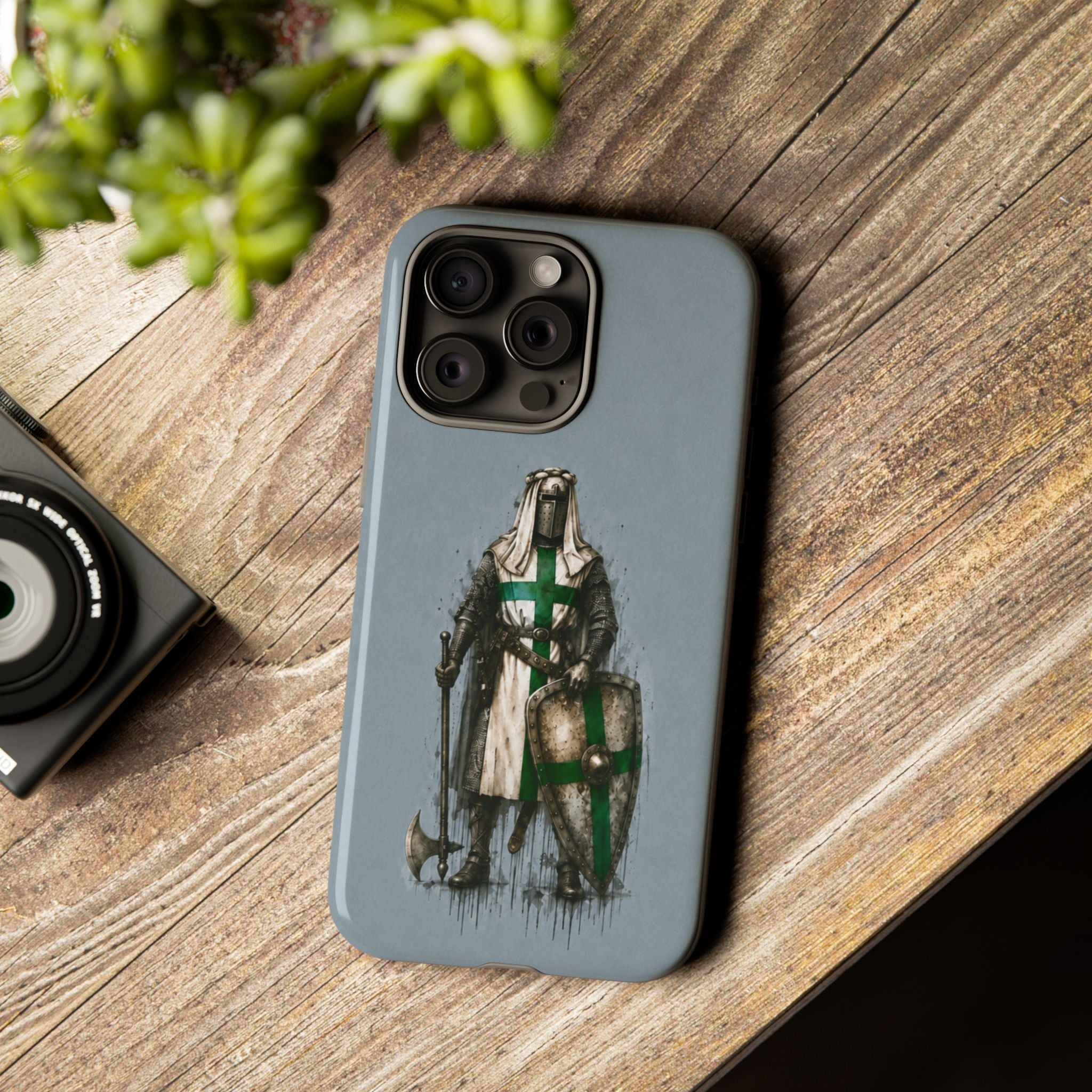 Knight Of The Order Of Saint Lazarus Phone Case | Faded Steel Blue
