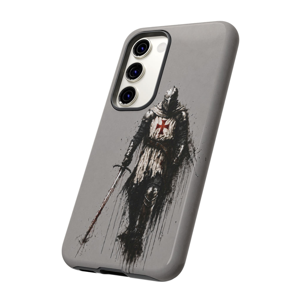 Knight Of The Templar Order Phone Case | Stone Grey