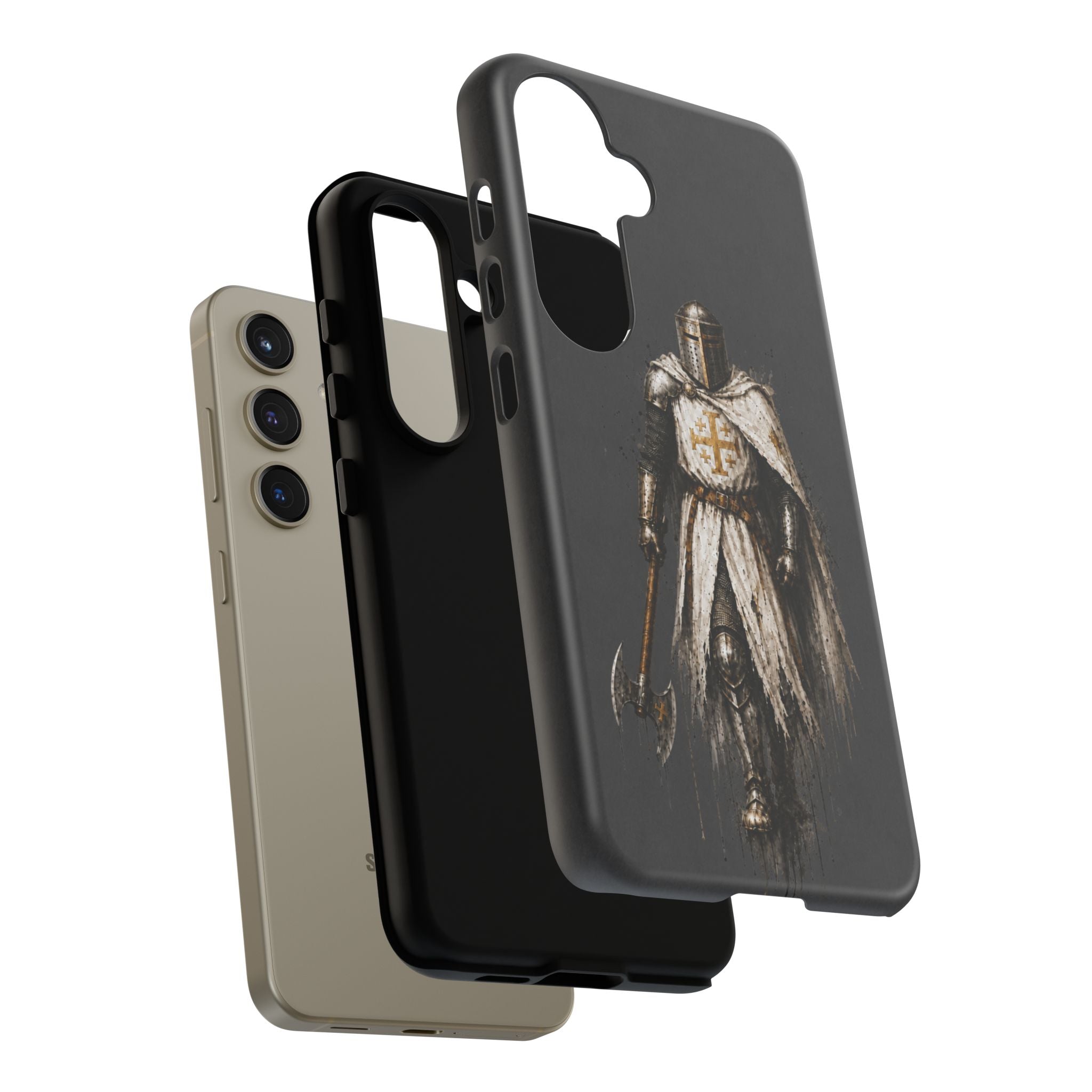 Knight Of The Kingdom Of Jerusalem Phone Case | Charcoal Grey