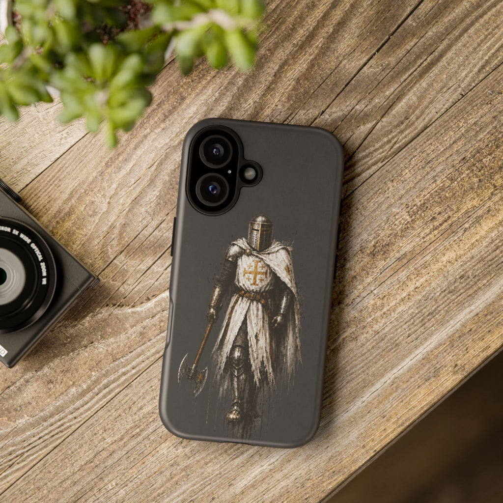 Knight Of The Kingdom Of Jerusalem Phone Case | Charcoal Grey