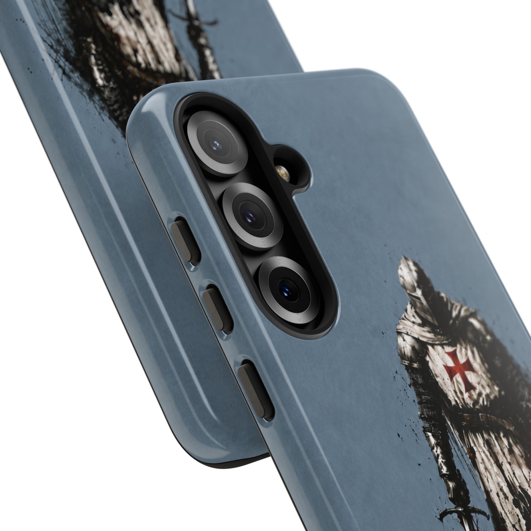 Knight Of The Templar Order Phone Case | Faded Steel Blue