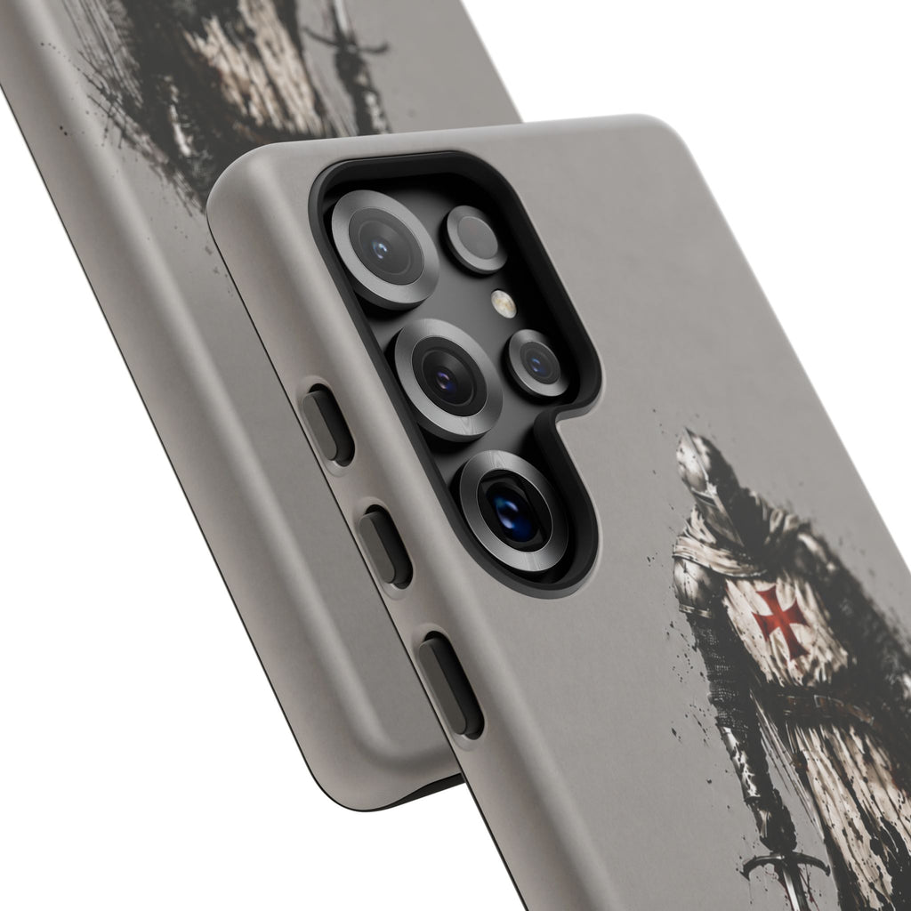 Knight Of The Templar Order Phone Case | Stone Grey