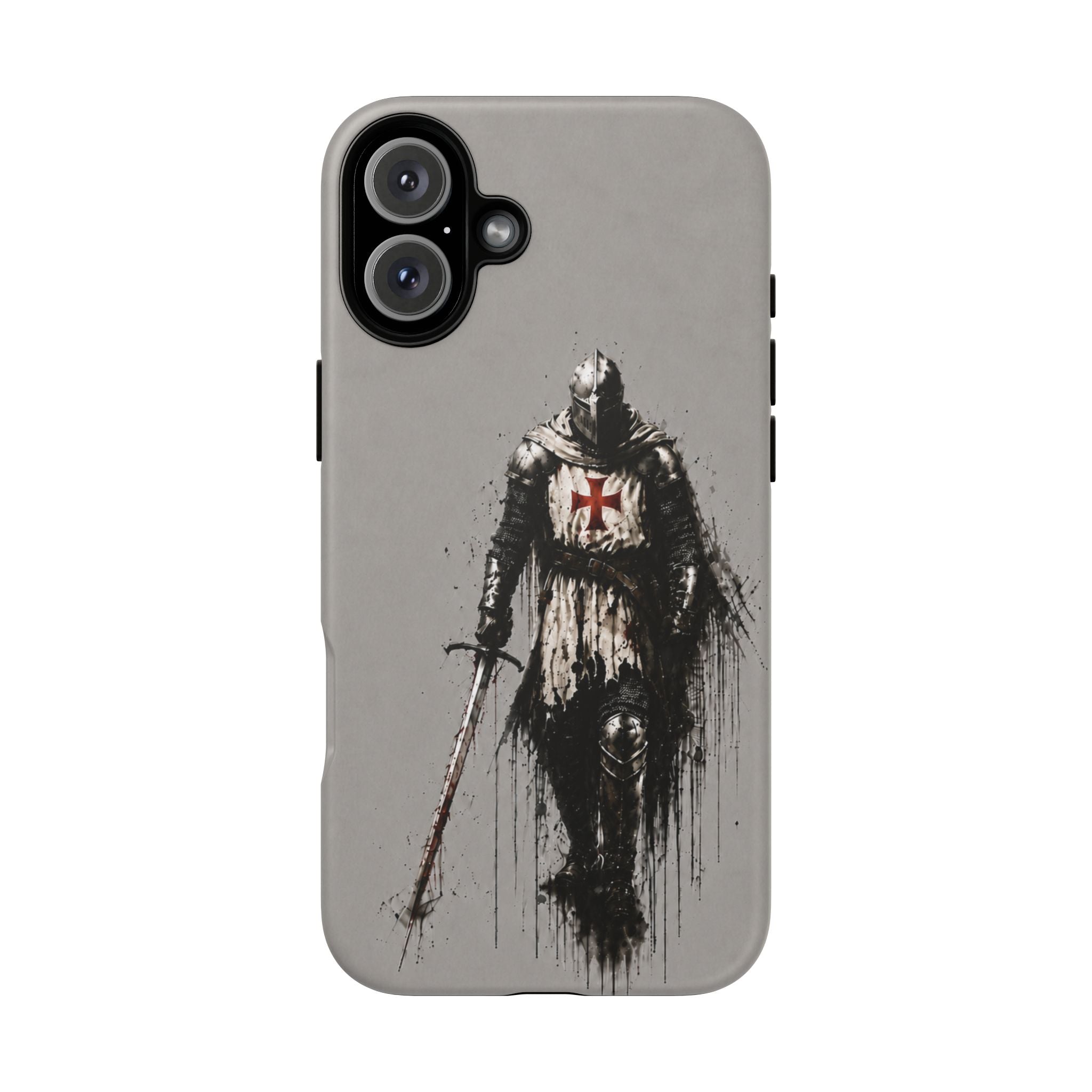Knight Of The Templar Order Phone Case | Stone Grey