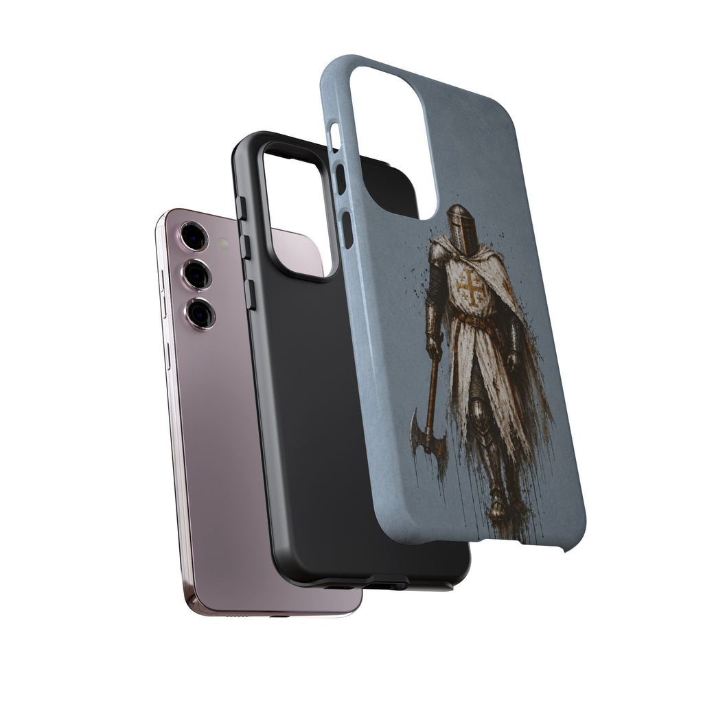 Knight Of The Kingdom Of Jerusalem Phone Case | Faded Steel Blue