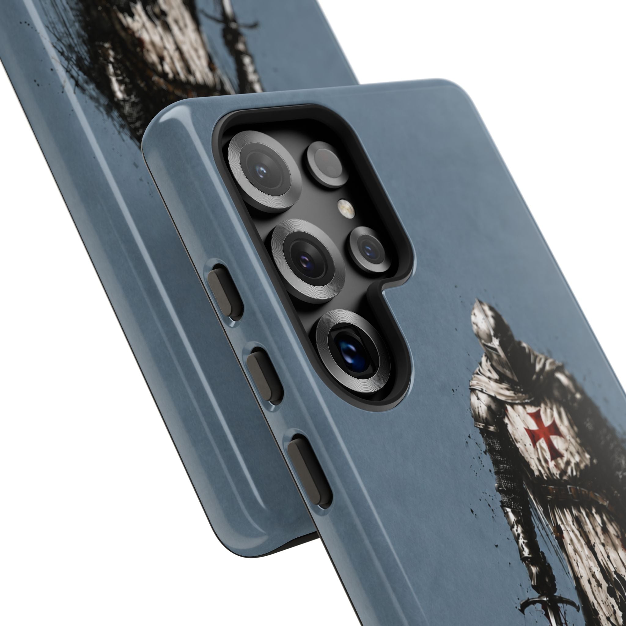 Knight Of The Templar Order Phone Case | Faded Steel Blue