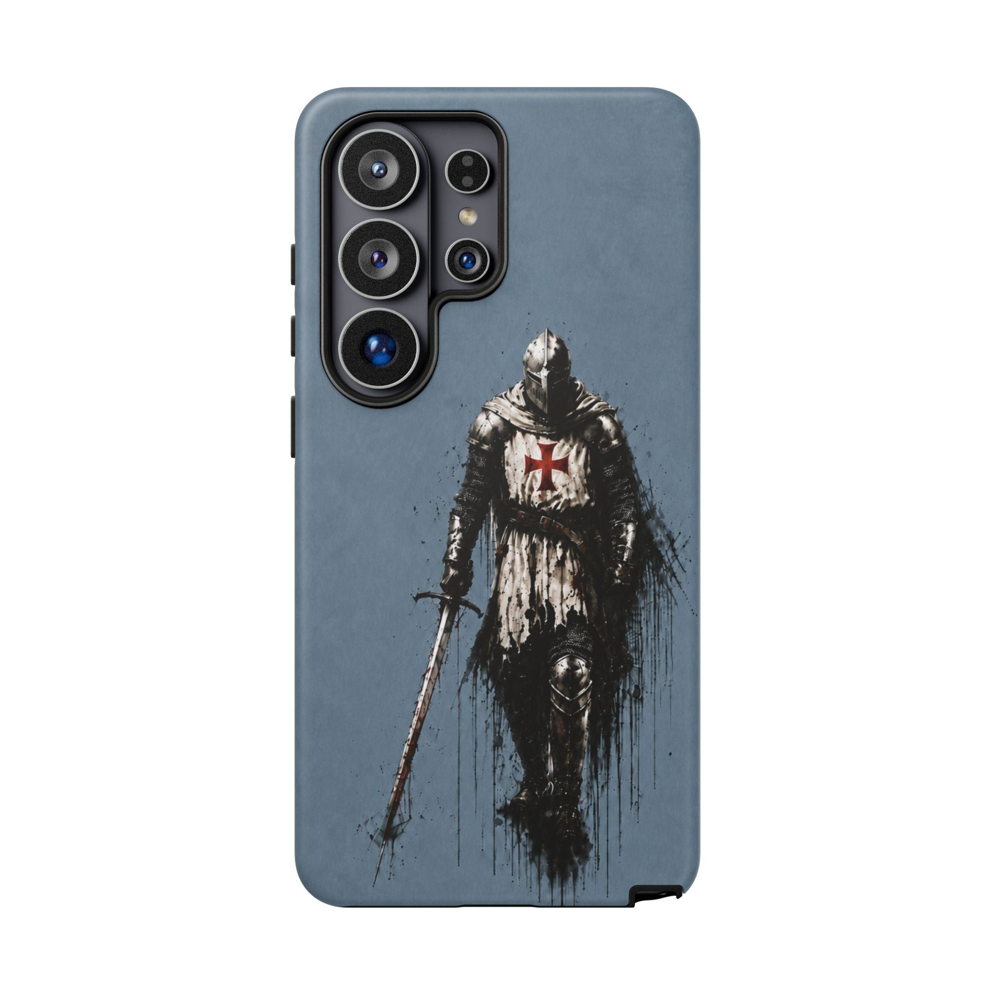 Knight Of The Templar Order Phone Case | Faded Steel Blue