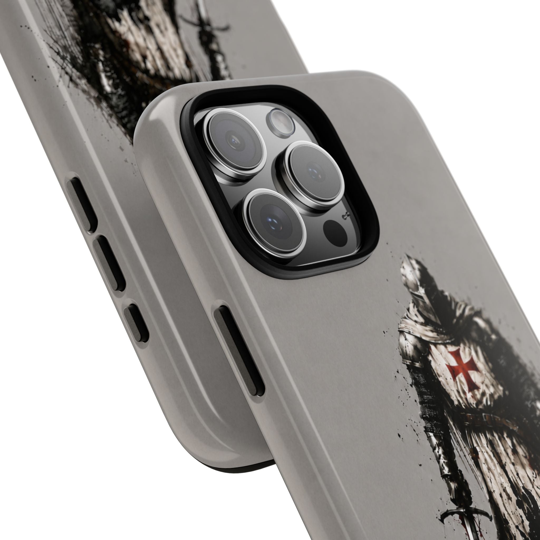 Knight Of The Templar Order Phone Case | Stone Grey