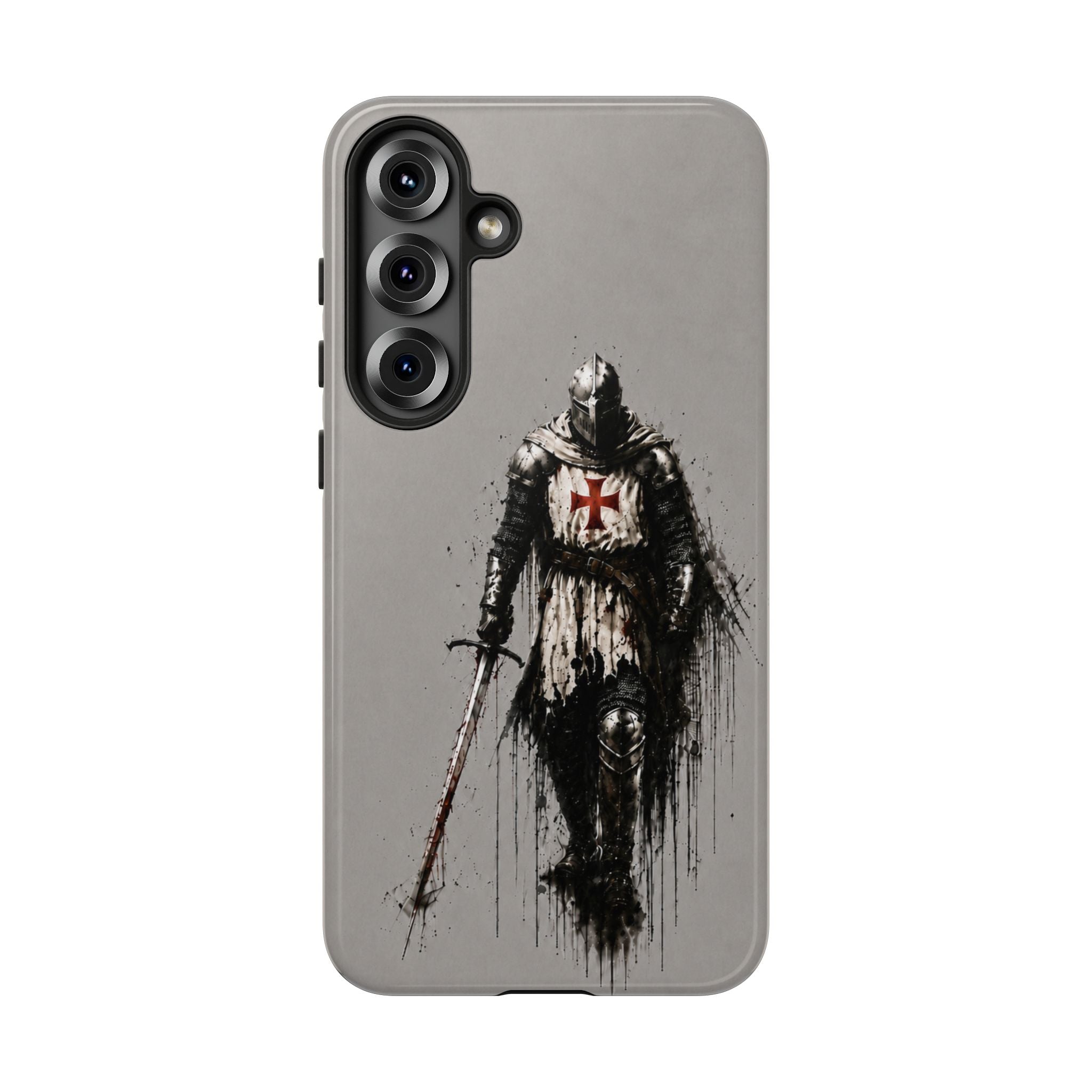 Knight Of The Templar Order Phone Case | Stone Grey