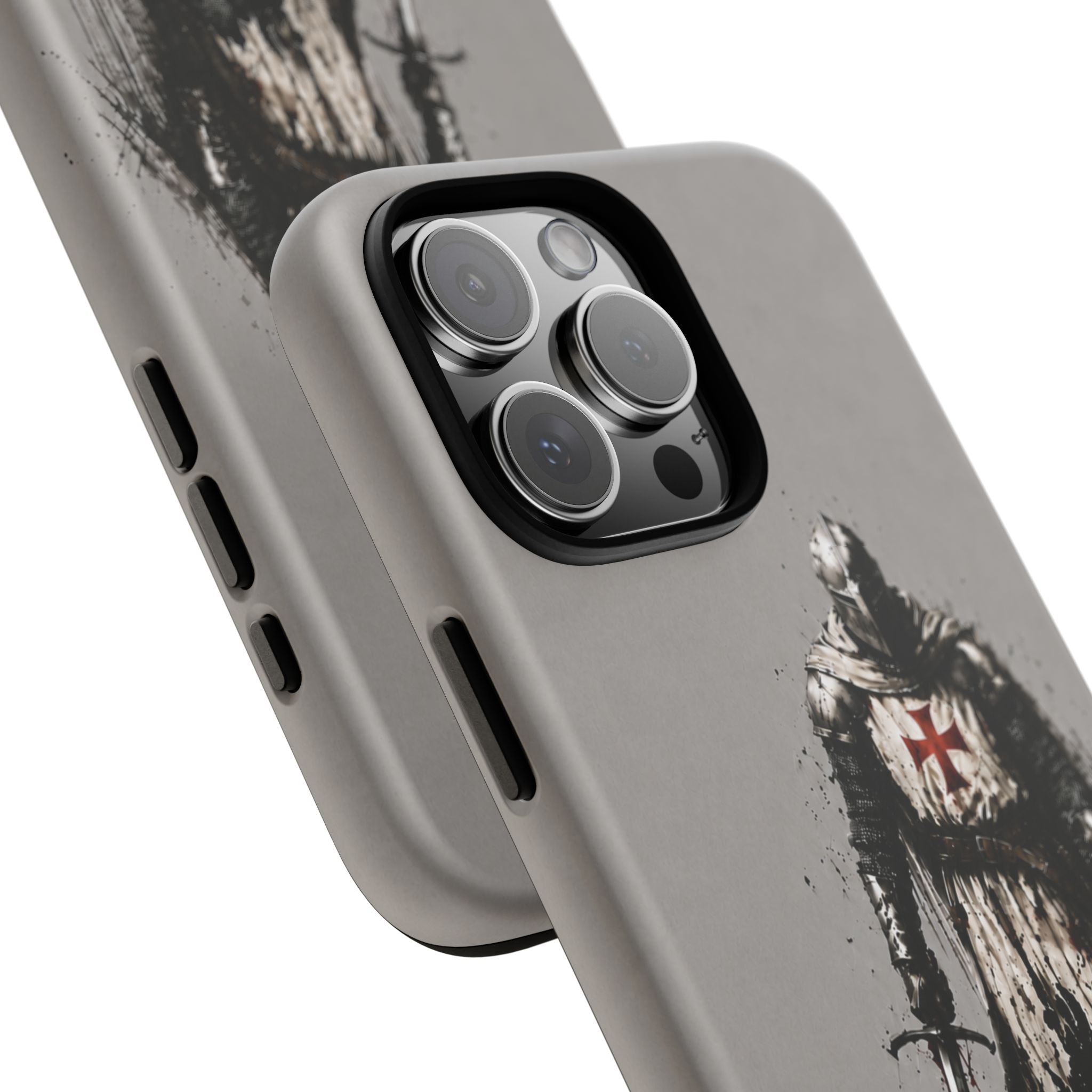 Knight Of The Templar Order Phone Case | Stone Grey