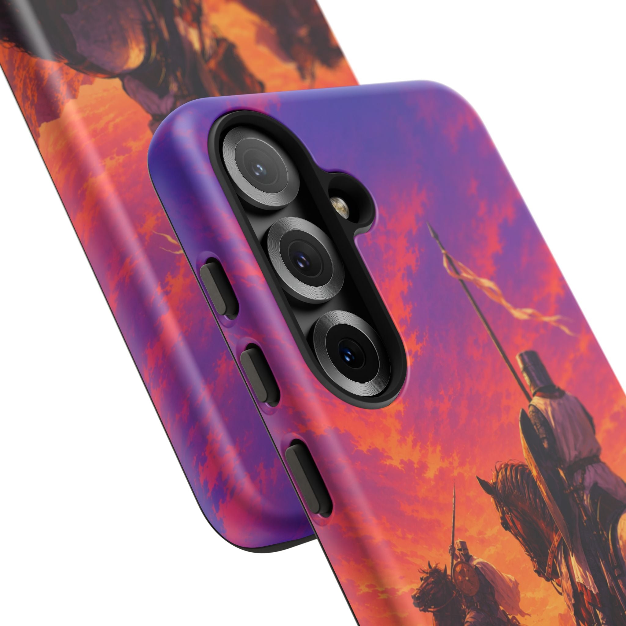 Medieval Knights Sunset Phone Case | Armor Cavalry Phone Case