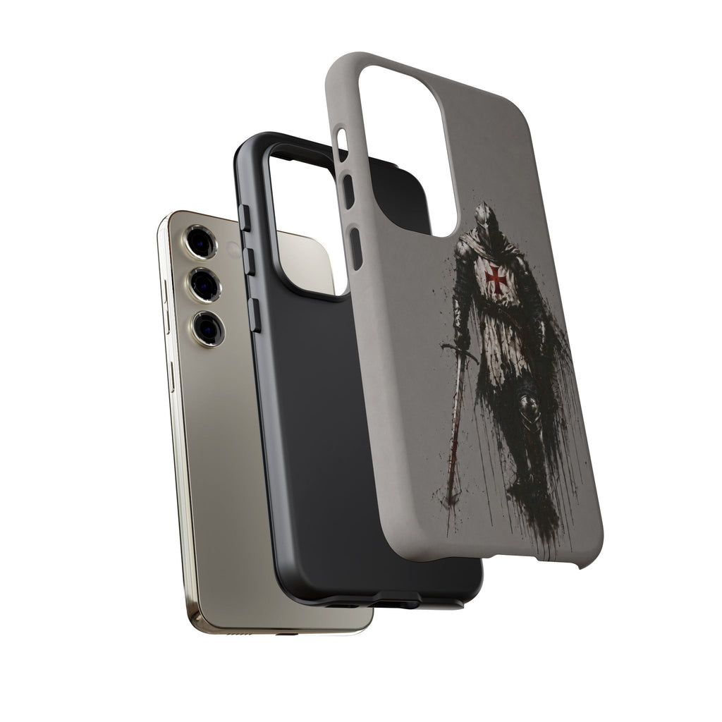 Knight Of The Templar Order Phone Case | Stone Grey