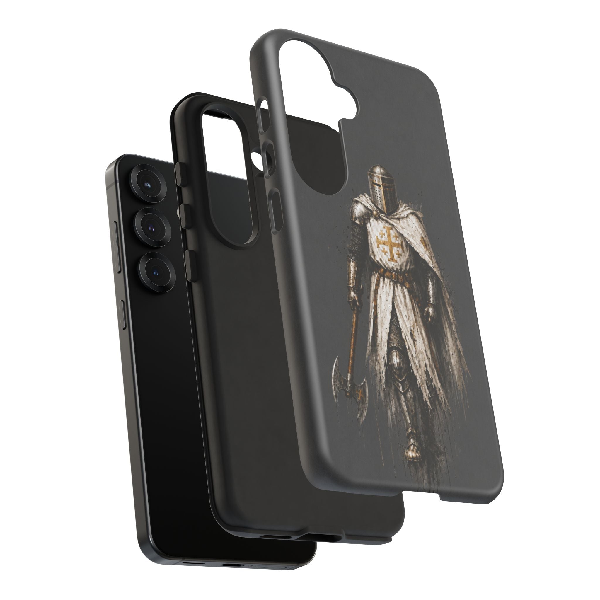 Knight Of The Kingdom Of Jerusalem Phone Case | Charcoal Grey