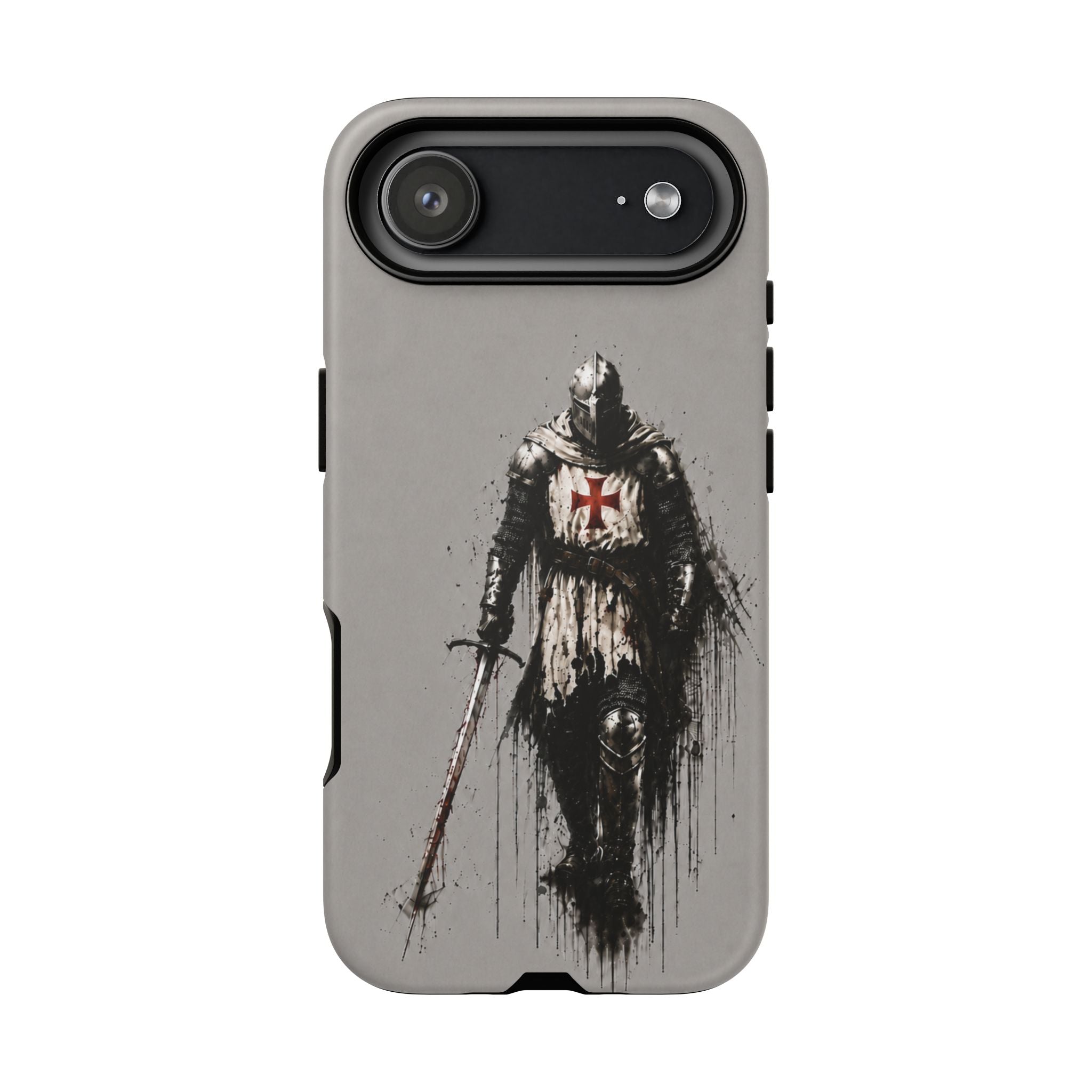 Knight Of The Templar Order Phone Case | Stone Grey